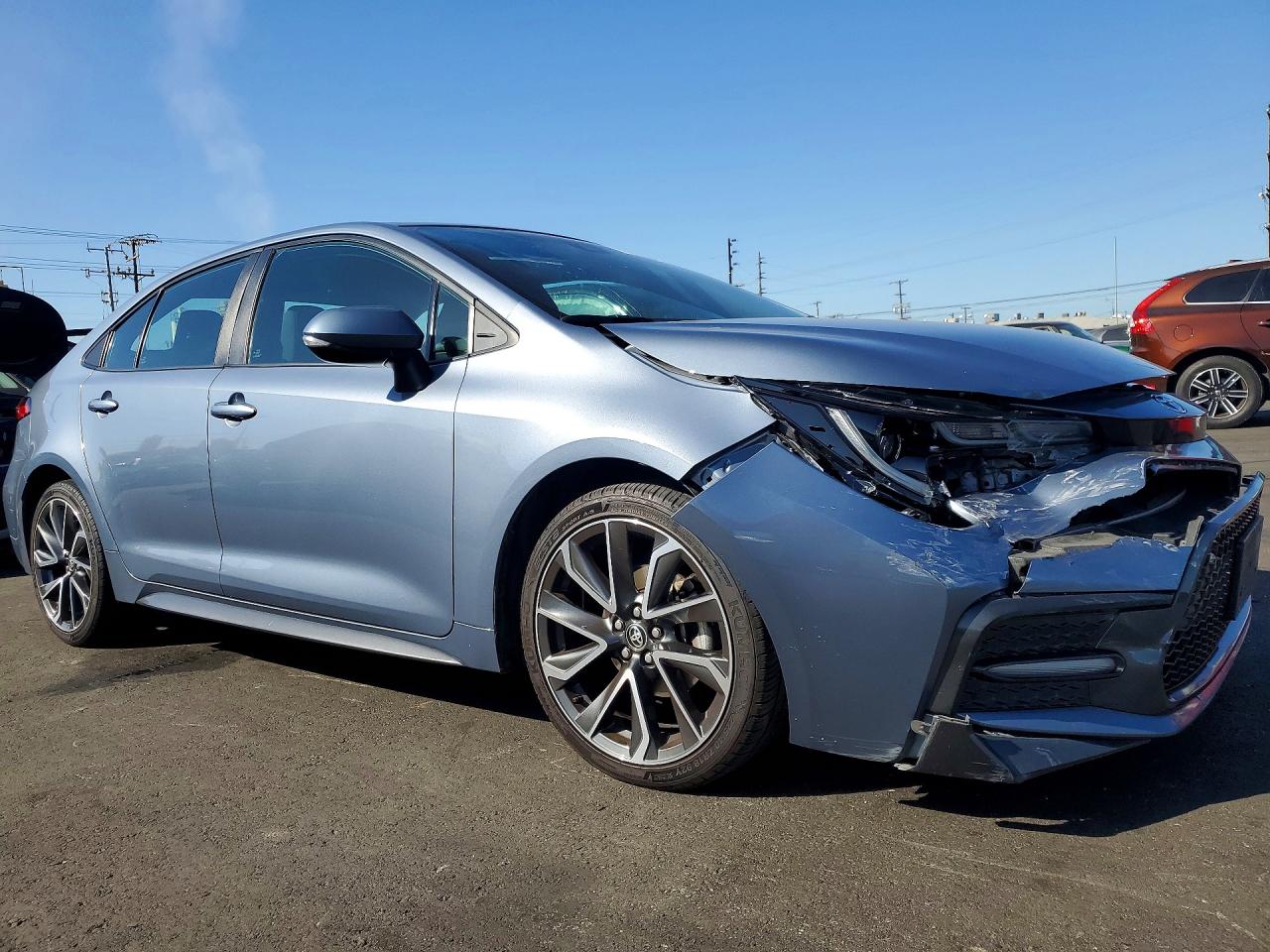 2020 Toyota Corolla Se Blue vin: 5YFS4RCE3LP047865