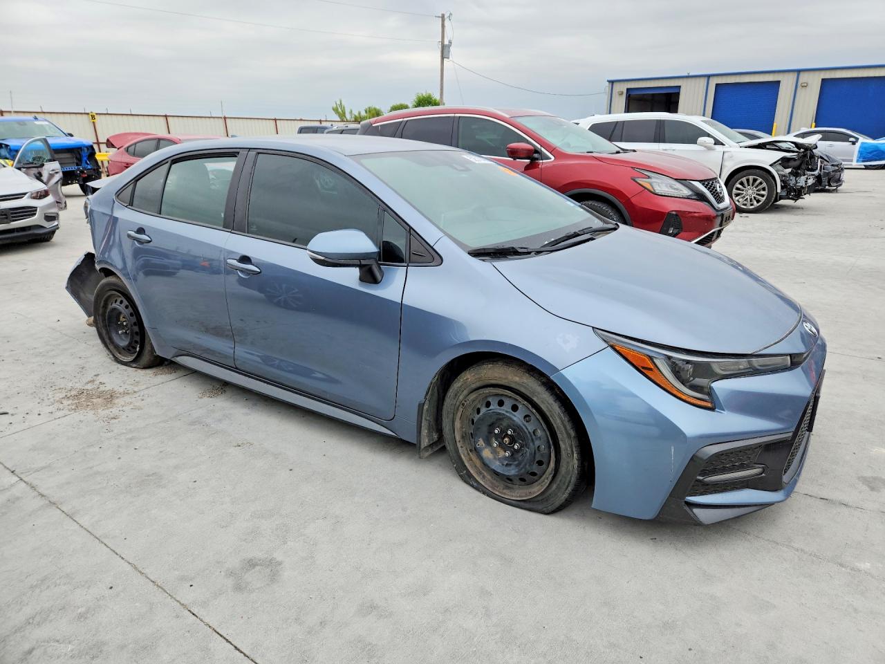 2020 Toyota Corolla Se Blue vin: 5YFS4RCE8LP044332