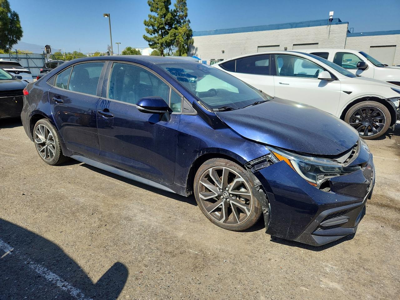 2020 Toyota Corolla Se Blue vin: 5YFS4RCEXLP031954