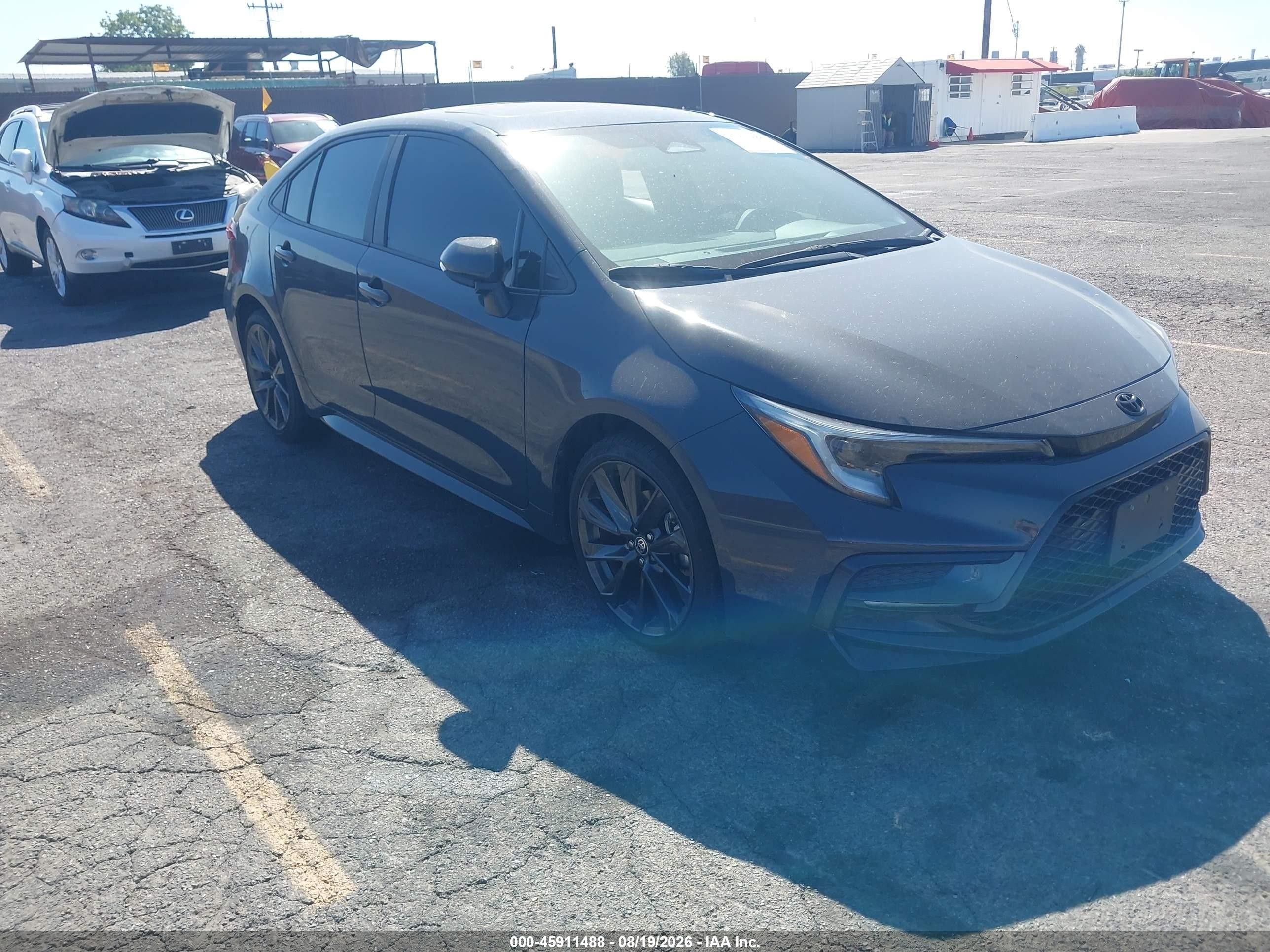 2024 Toyota Corolla Xse Gray vin: 5YFT4MCE2RP208853