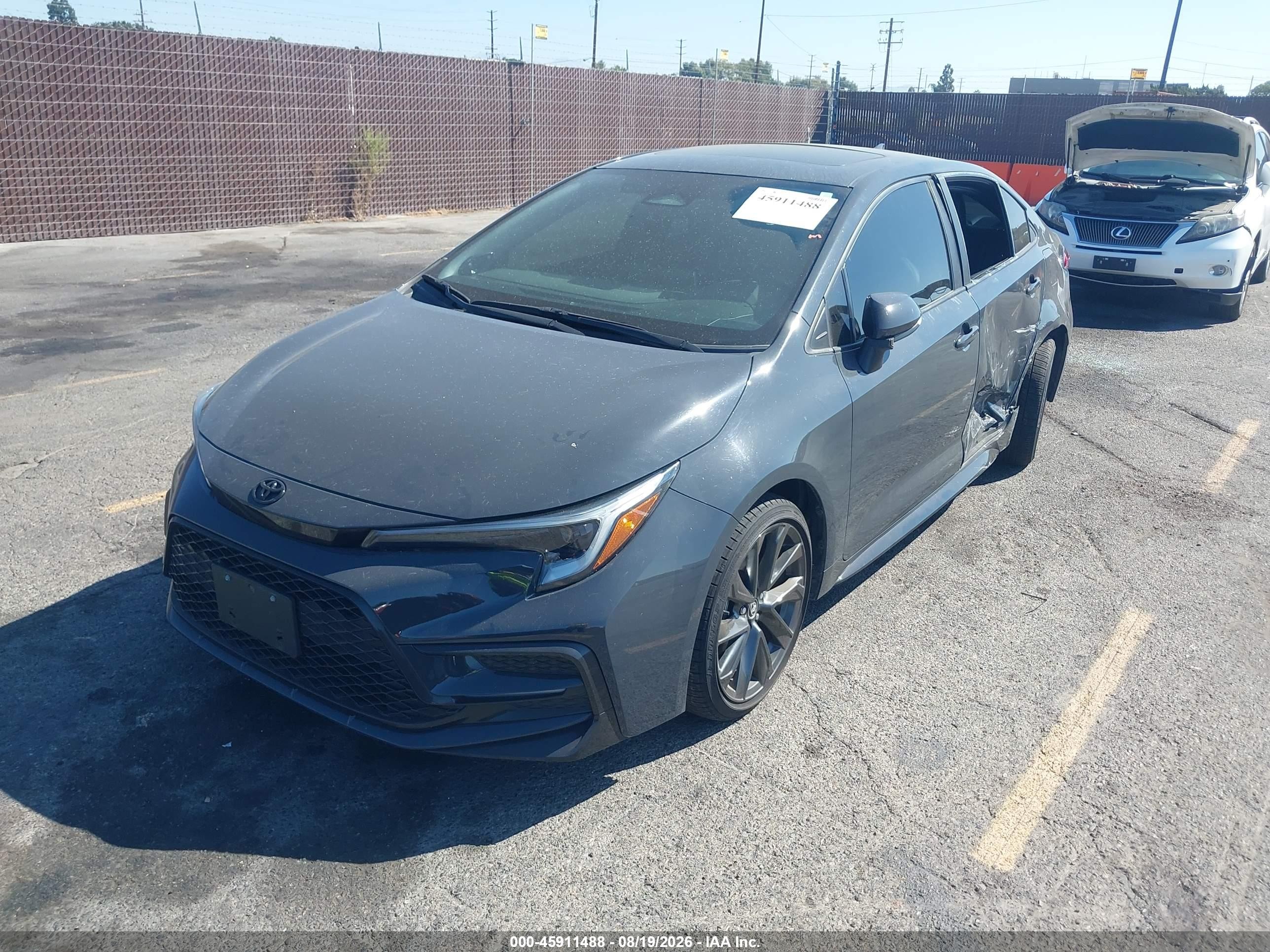 2024 Toyota Corolla Xse Gray vin: 5YFT4MCE2RP208853
