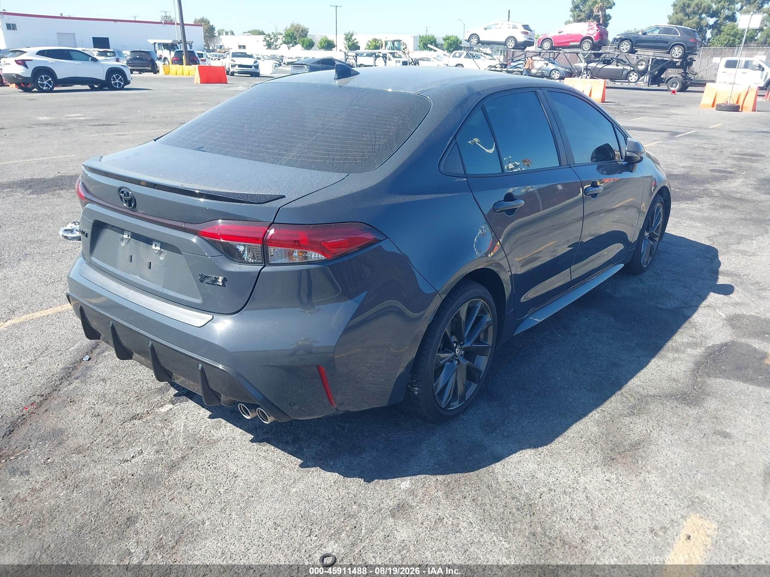 2024 Toyota Corolla Xse Gray vin: 5YFT4MCE2RP208853