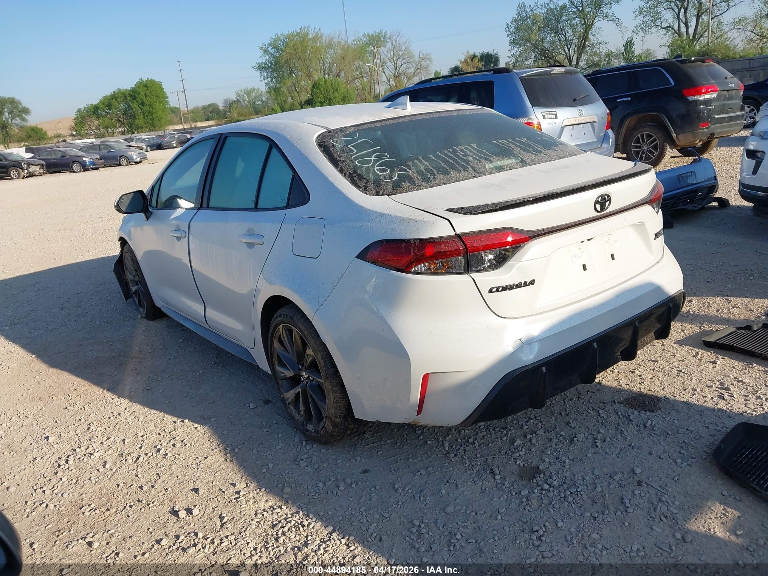 2025 Toyota Corolla Xse White vin: 5YFT4MCE3SP251863