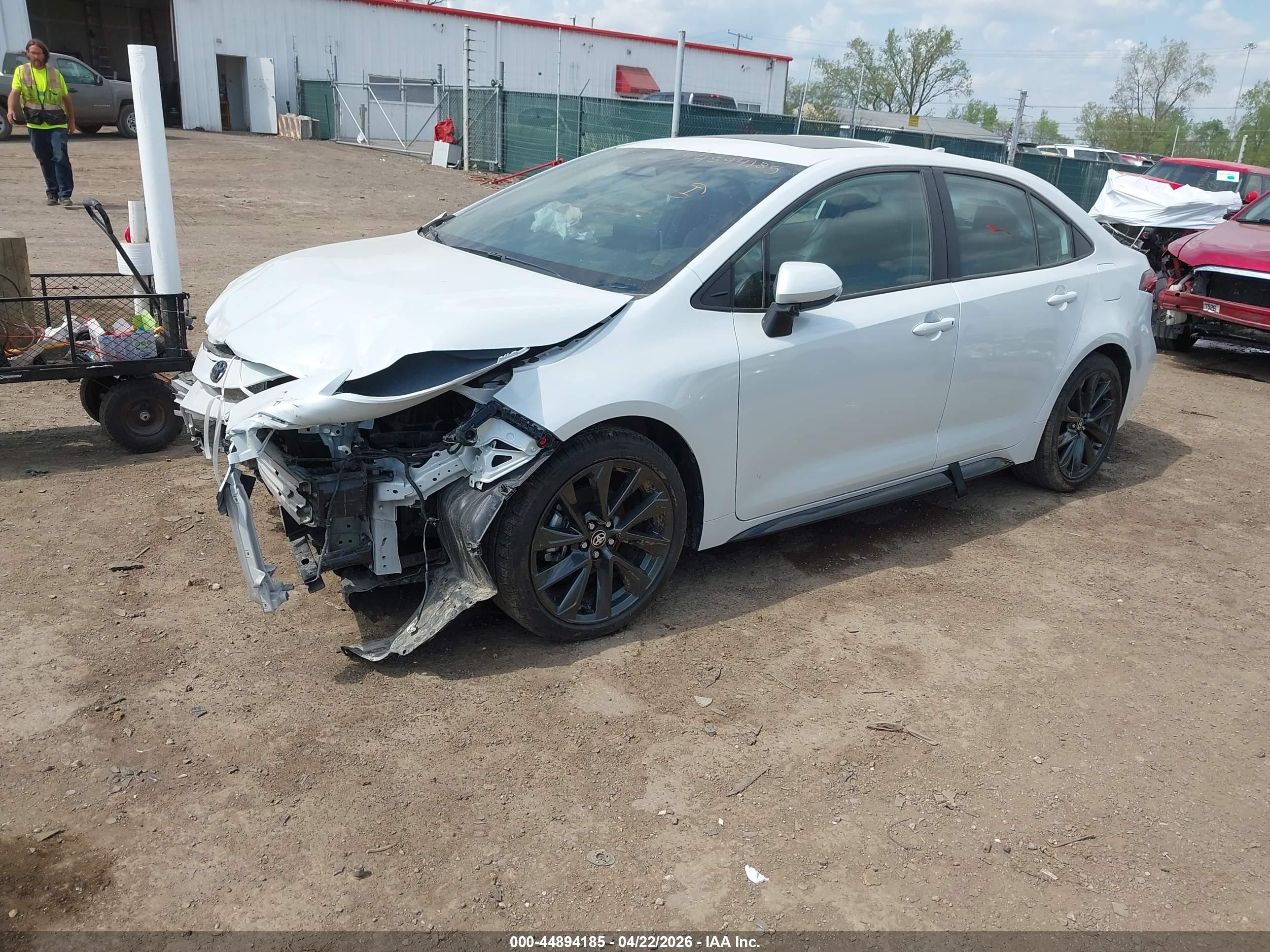 2025 Toyota Corolla Xse White vin: 5YFT4MCE3SP251863