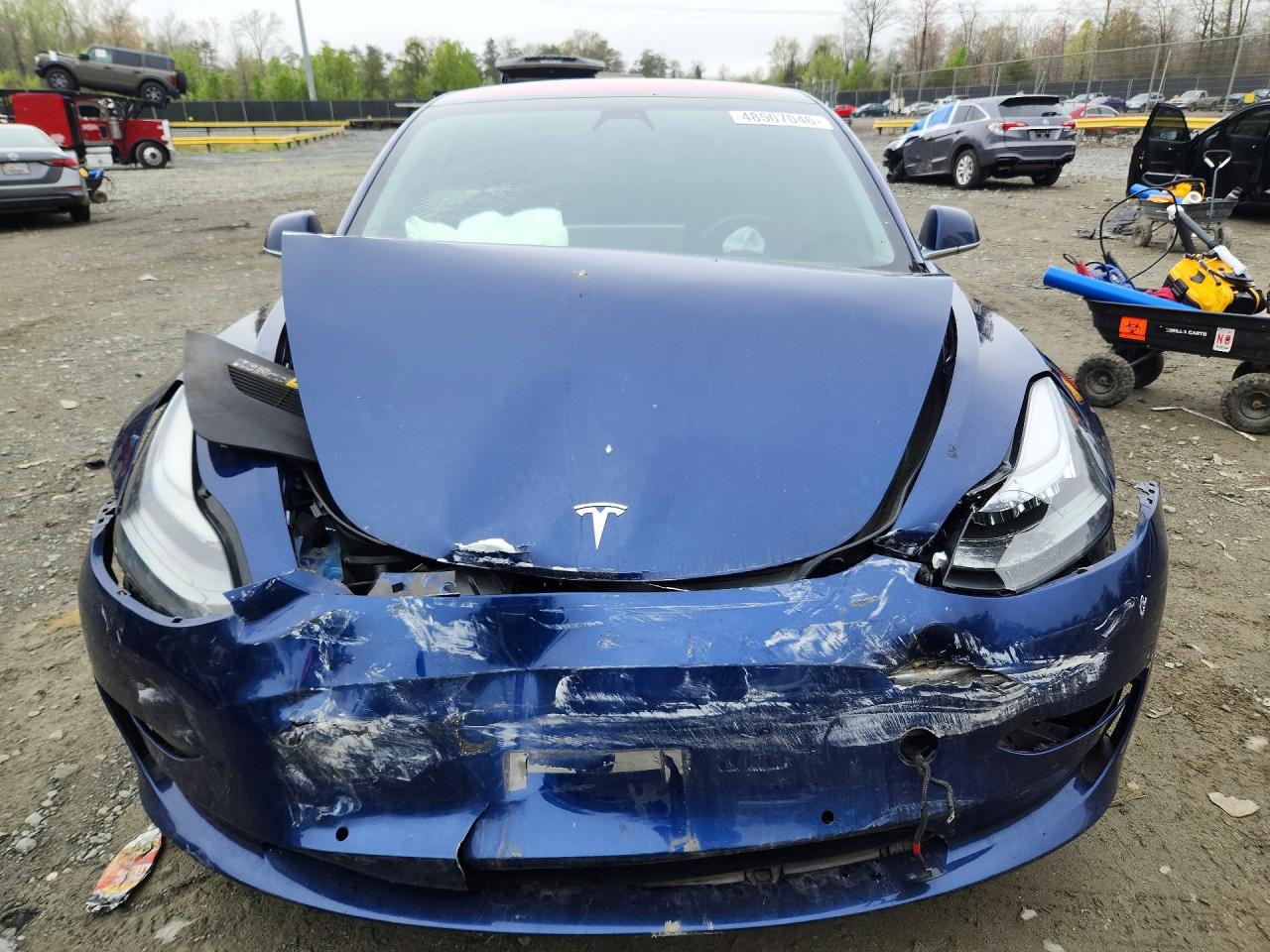 2018 Tesla Model 3 Синий vin: 5YJ3E1EA0JF007247