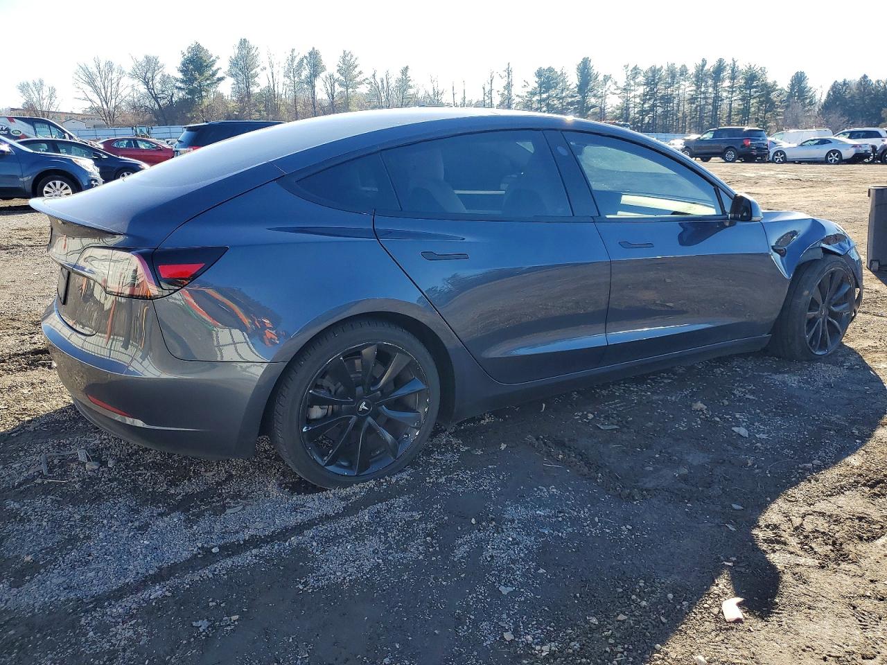 2020 Tesla Model 3 Серый vin: 5YJ3E1EA0LF662611