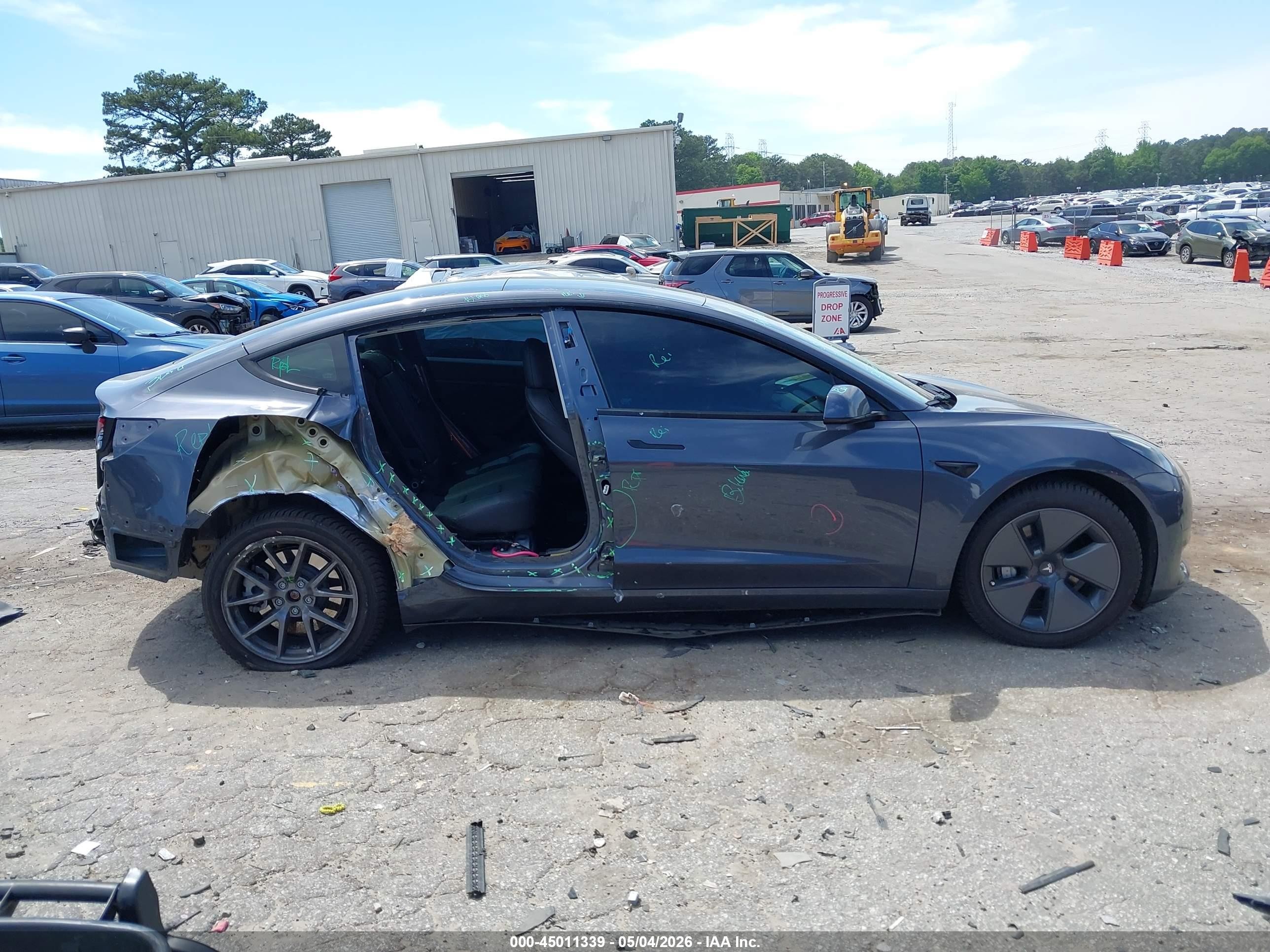 2023 Tesla Model 3 Rear-wheel Drive Серый vin: 5YJ3E1EA1PF417662
