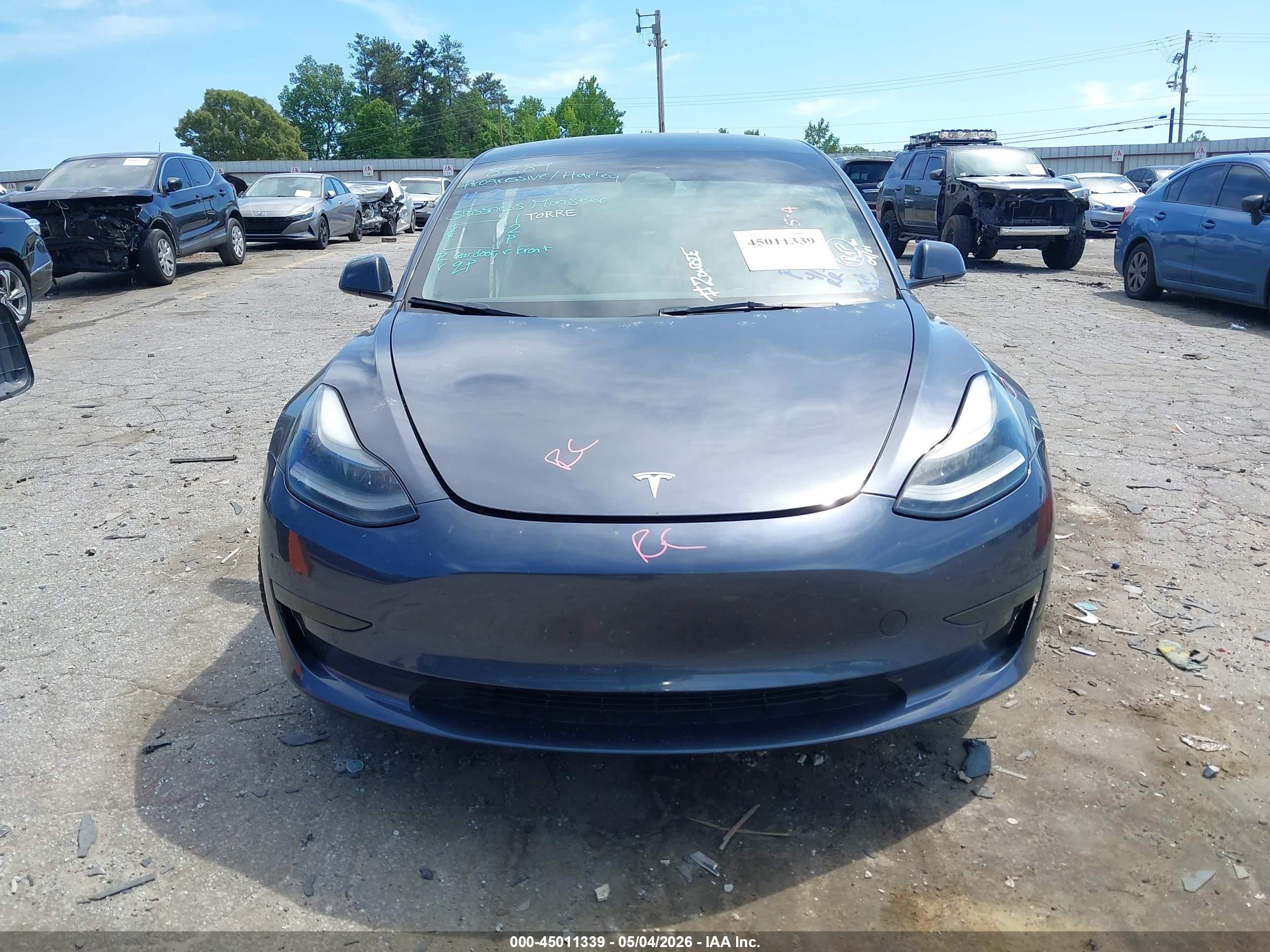 2023 Tesla Model 3 Rear-wheel Drive Серый vin: 5YJ3E1EA1PF417662