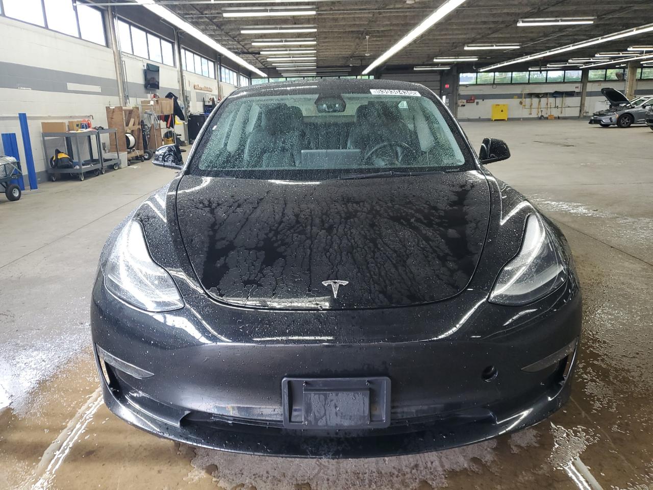 2023 Tesla Model 3 Black vin: 5YJ3E1EA1PF452072 Damage: Hood, Chipped, 2