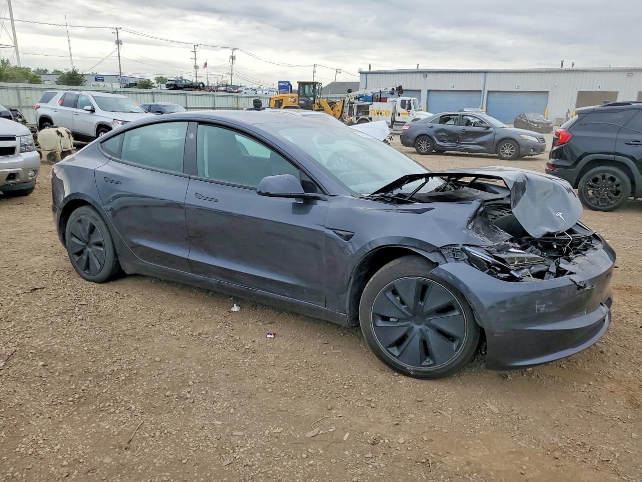 2024 Tesla Model 3 Gray vin: 5YJ3E1EA1RF773550