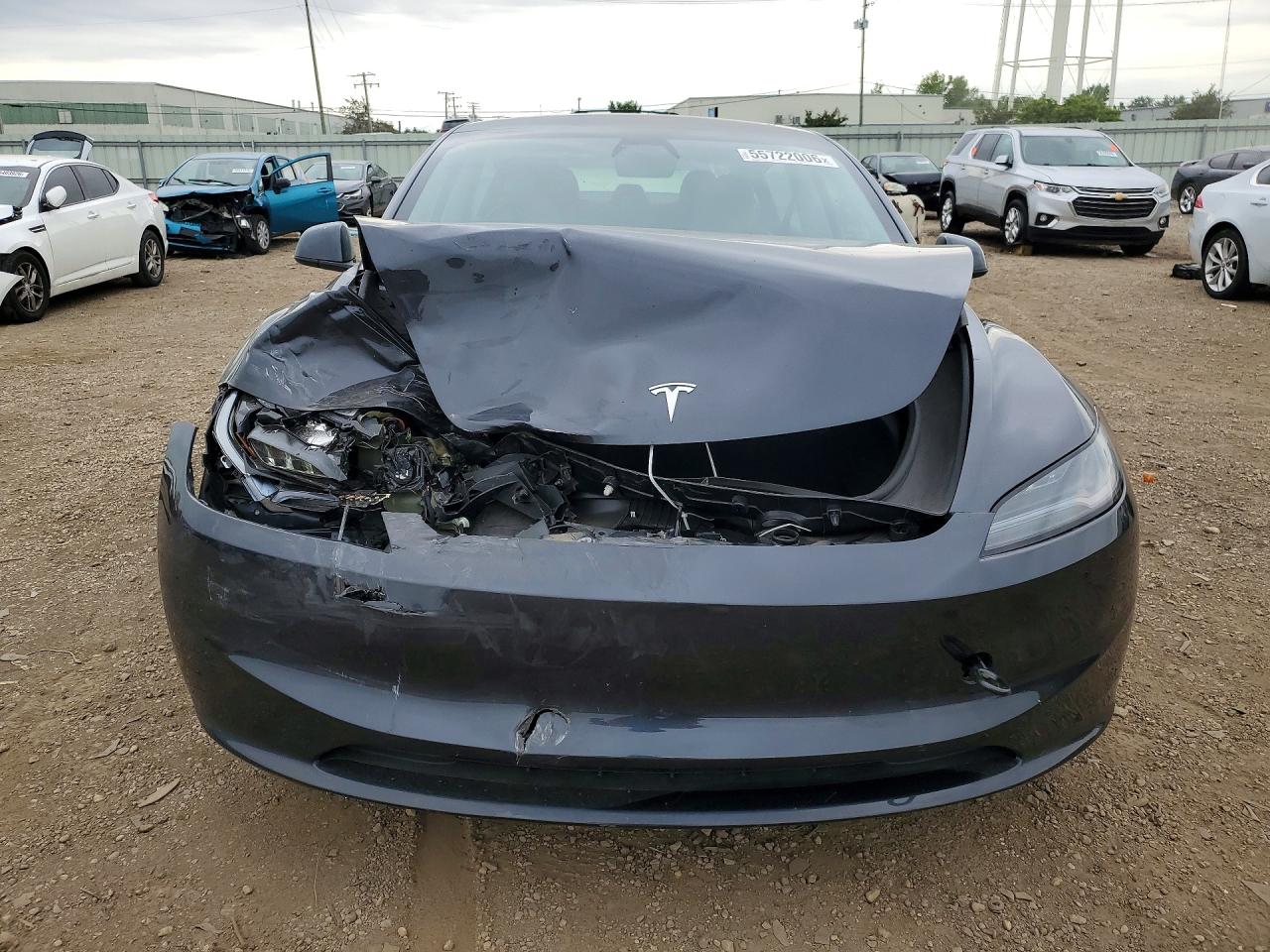 2024 Tesla Model 3 Gray vin: 5YJ3E1EA1RF773550