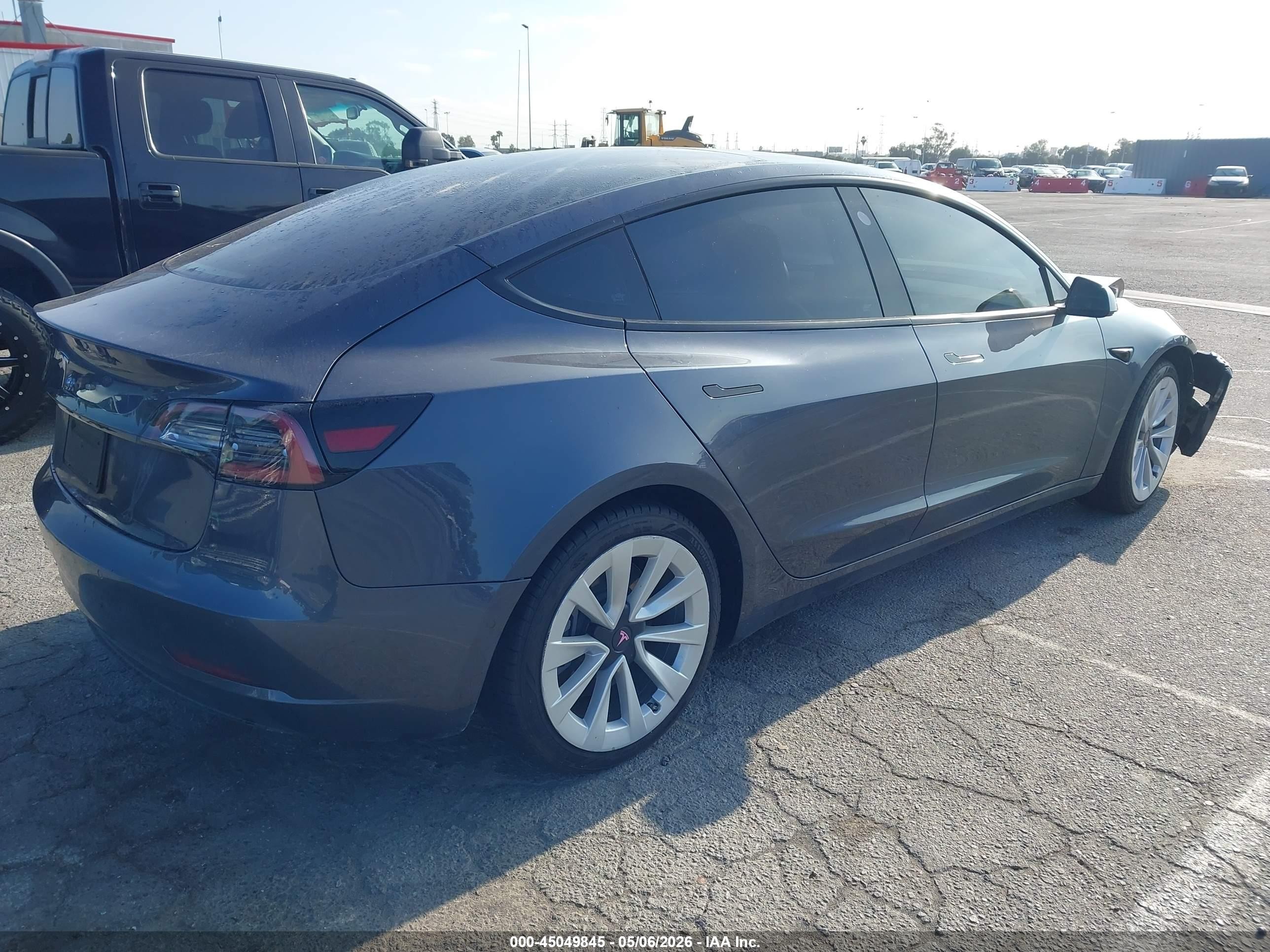 2022 Tesla Model 3 Rear-wheel Drive Серый vin: 5YJ3E1EA2NF234736