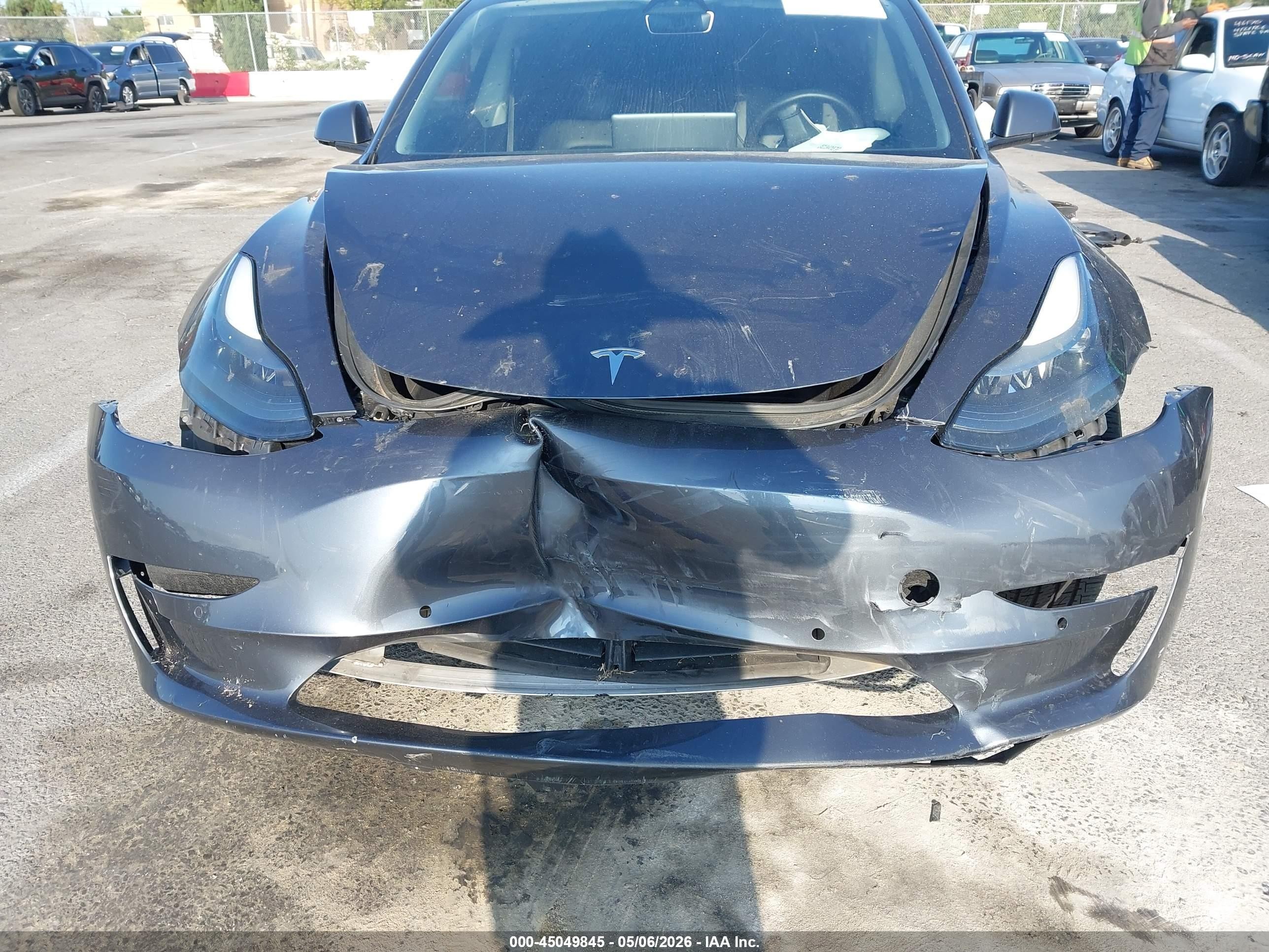 2022 Tesla Model 3 Rear-wheel Drive Серый vin: 5YJ3E1EA2NF234736