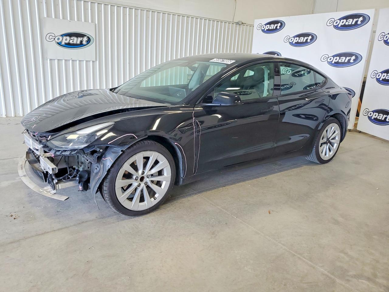 2022 Tesla Model 3 Черный vin: 5YJ3E1EA2NF285654