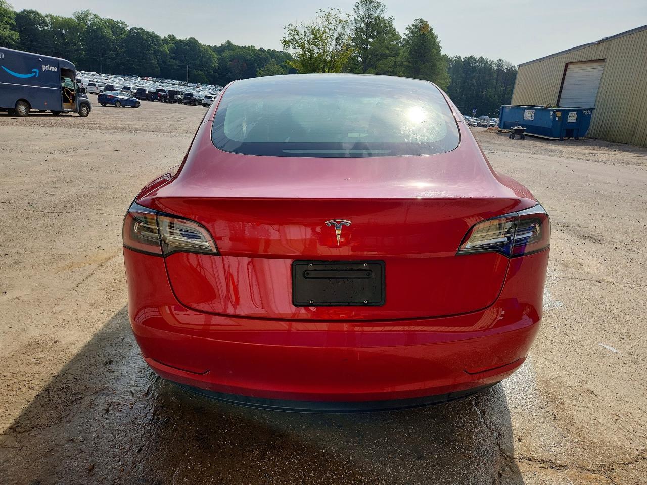 2023 Tesla Model 3 Red vin: 5YJ3E1EA2PF435295