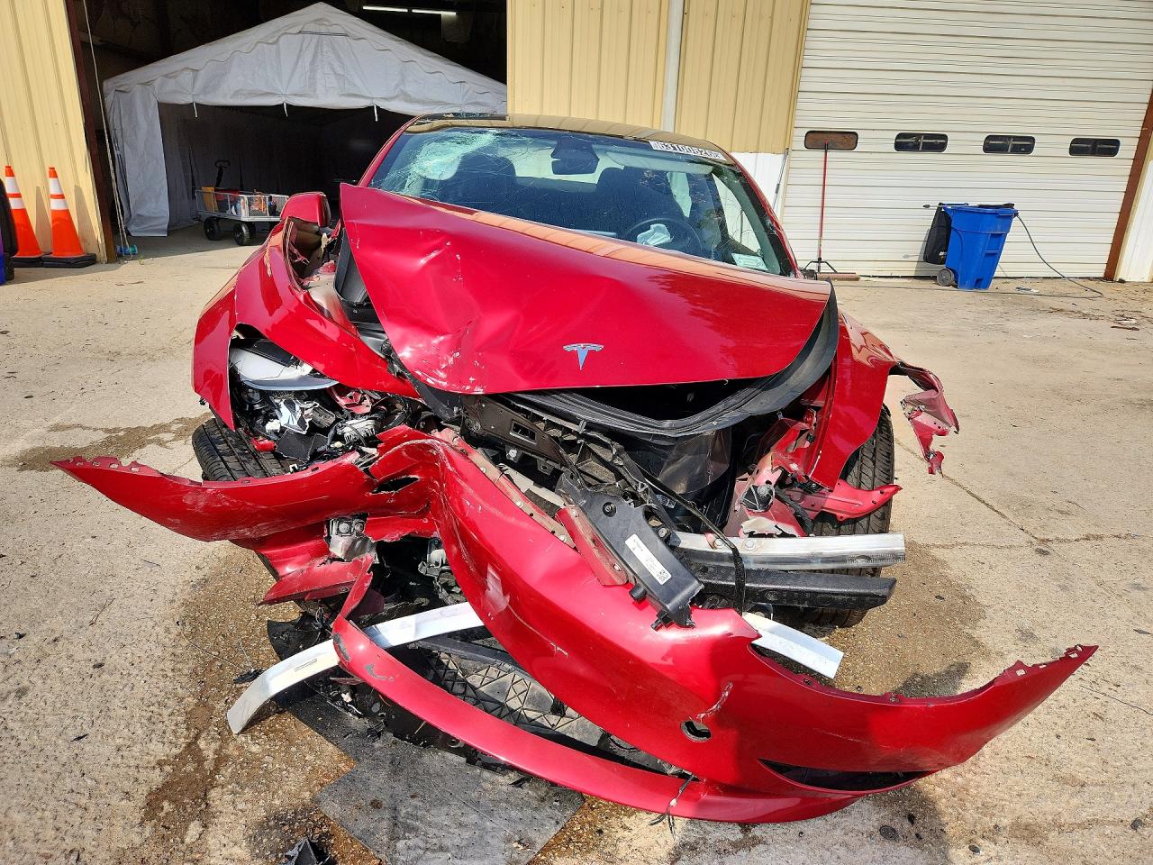 2023 Tesla Model 3 Red vin: 5YJ3E1EA2PF435295