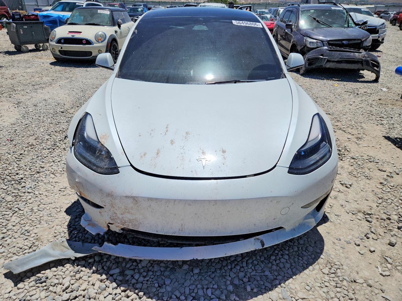 2023 Tesla Model 3 White vin: 5YJ3E1EA2PF500565