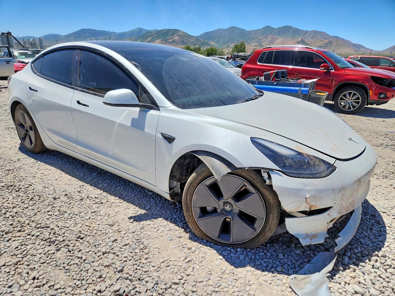 2023 Tesla Model 3 White vin: 5YJ3E1EA2PF500565