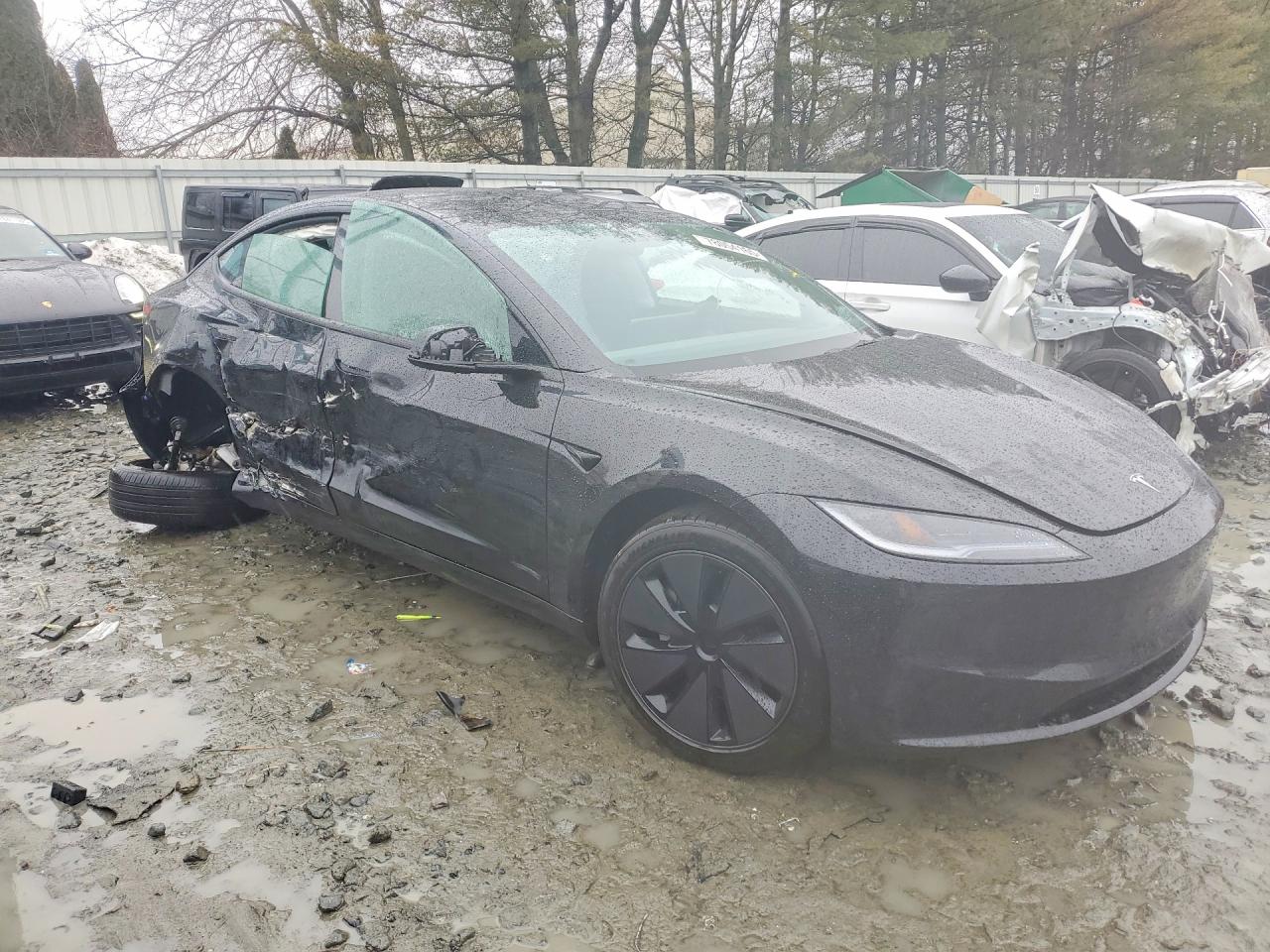 2025 Tesla Model 3 Black vin: 5YJ3E1EA2SF075048