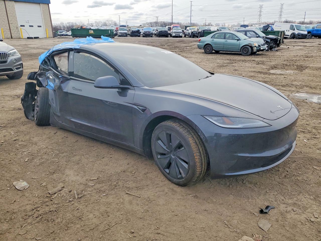 2025 Tesla Model 3 Gray vin: 5YJ3E1EA2SF994922