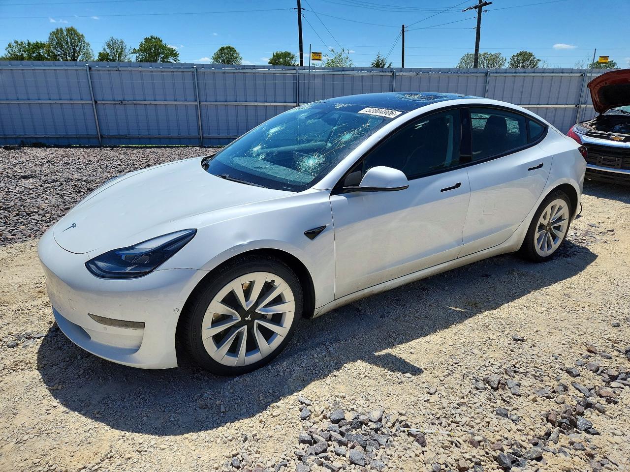 2021 Tesla Model 3 Белый vin: 5YJ3E1EA3MF017775