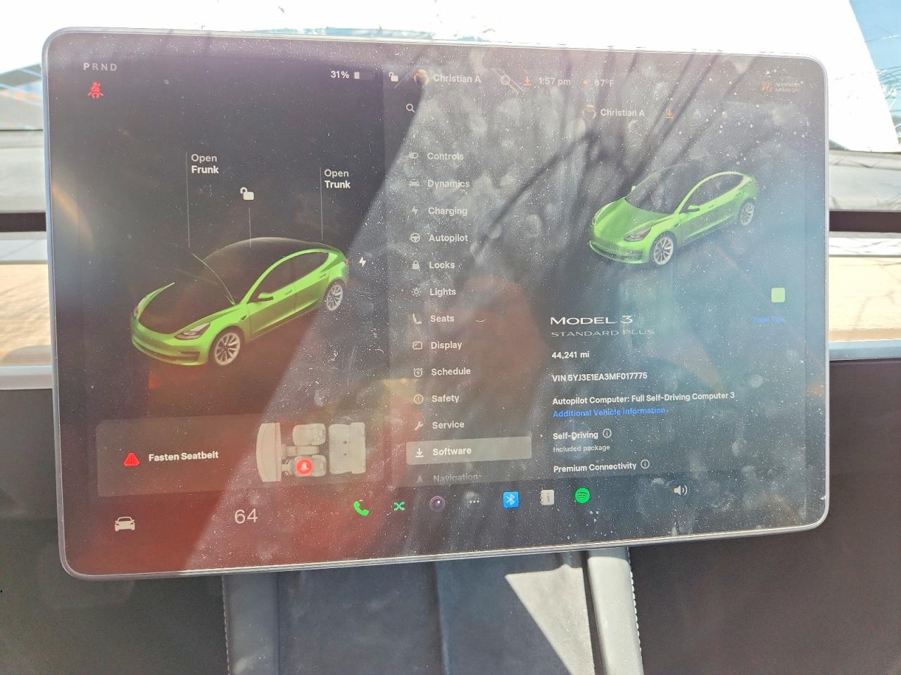 2021 Tesla Model 3 Белый vin: 5YJ3E1EA3MF017775