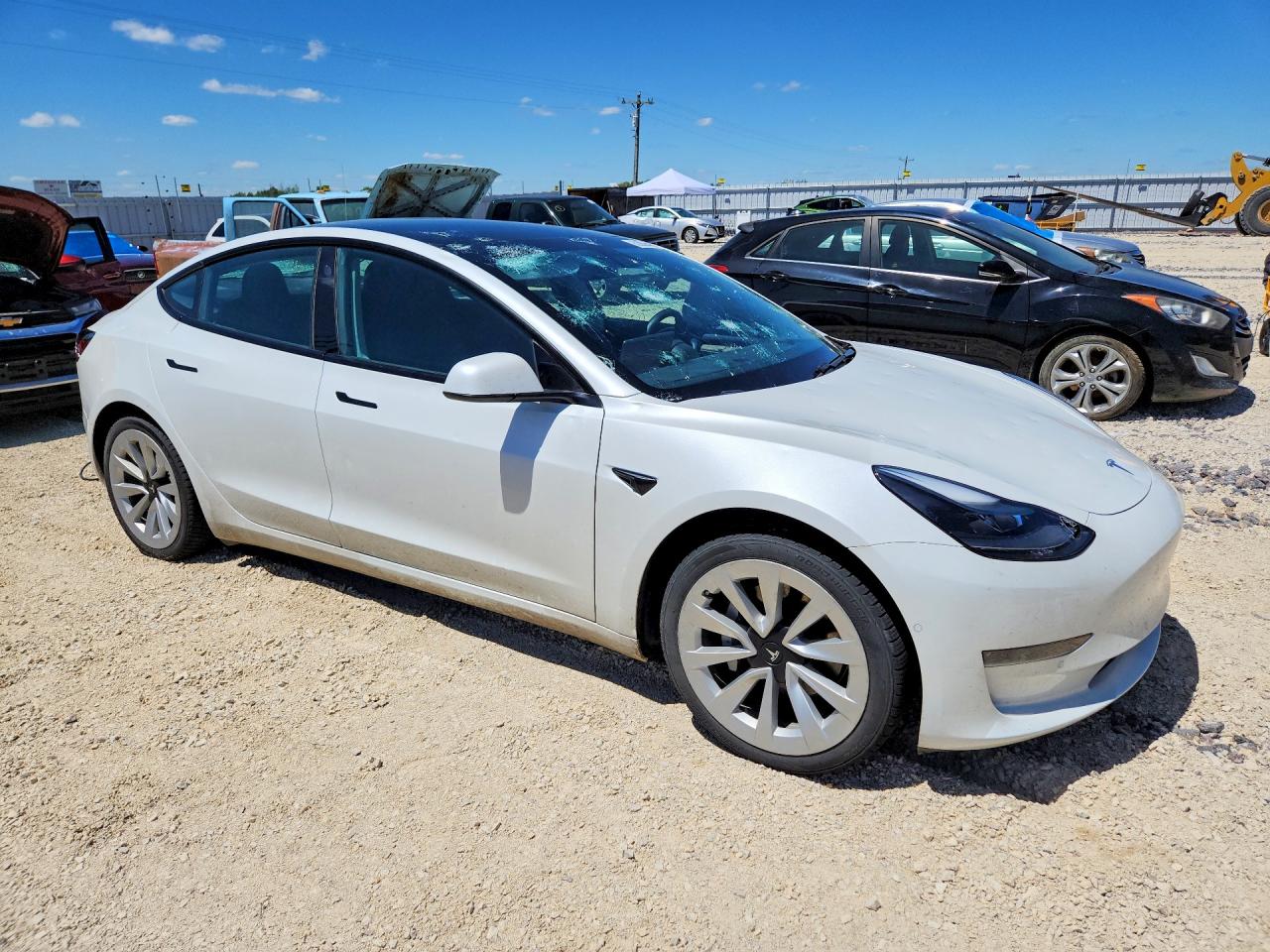 2021 Tesla Model 3 Белый vin: 5YJ3E1EA3MF017775