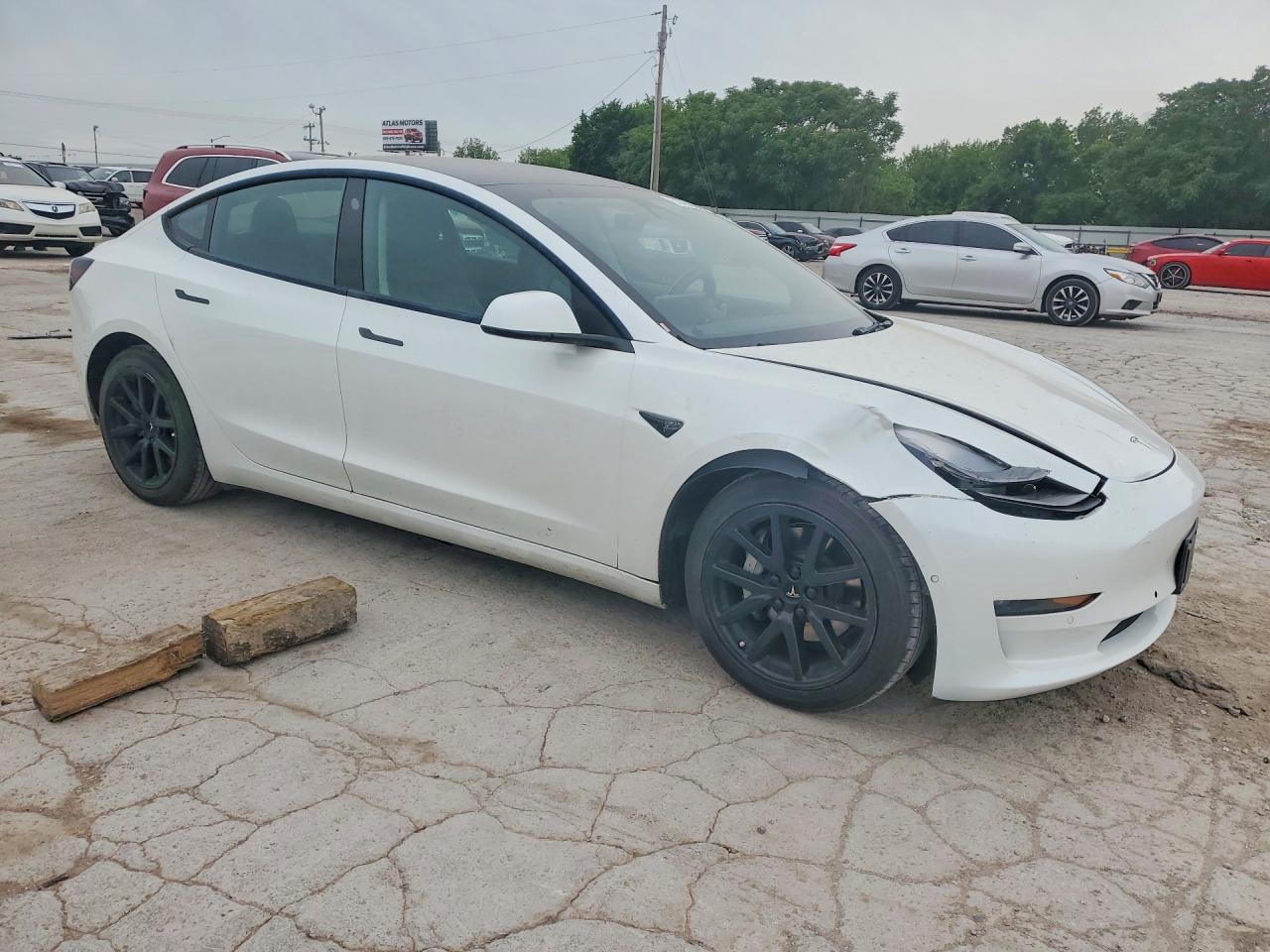 2022 Tesla Model 3 White vin: 5YJ3E1EA3NF190021
