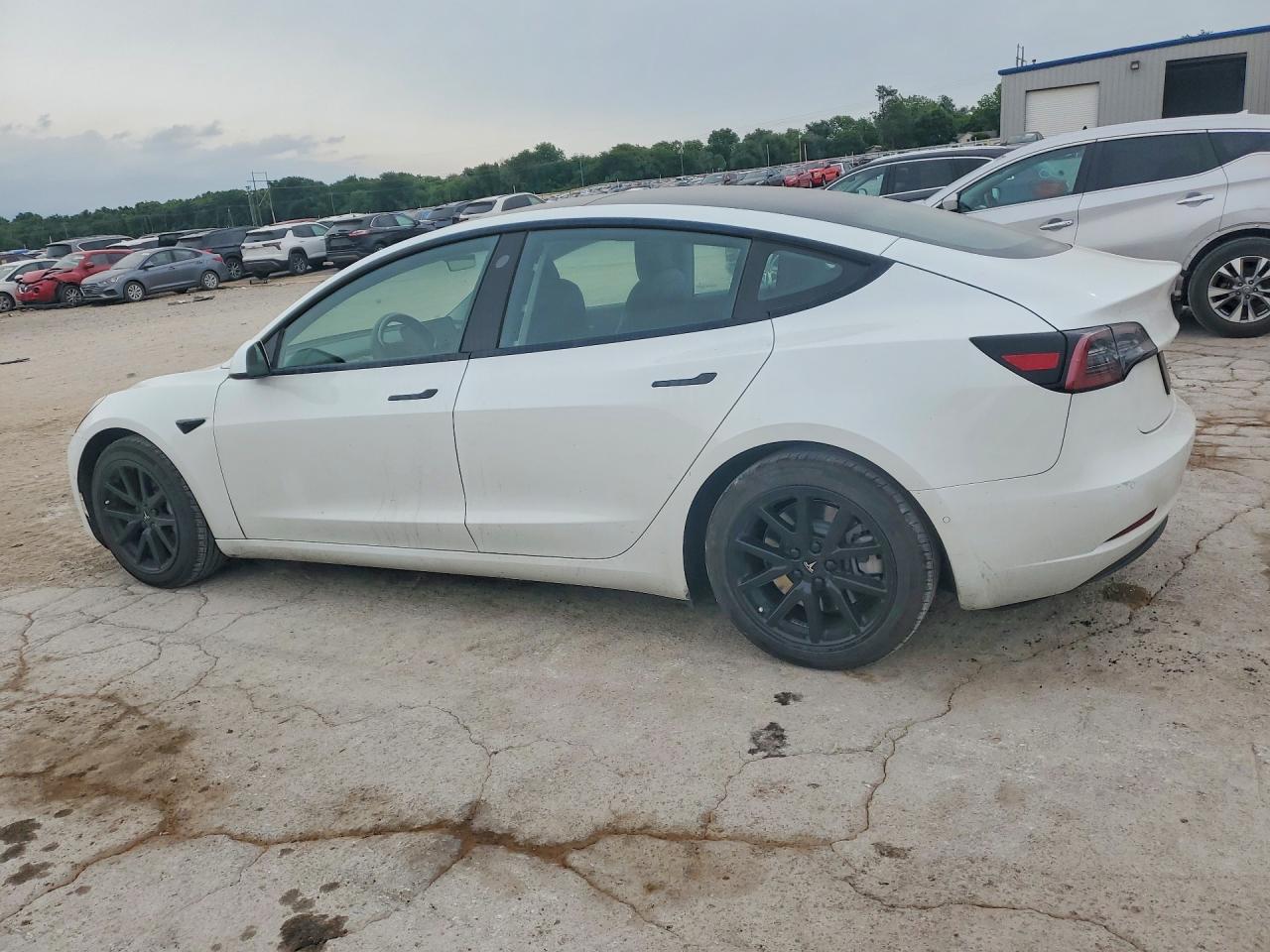 2022 Tesla Model 3 White vin: 5YJ3E1EA3NF190021