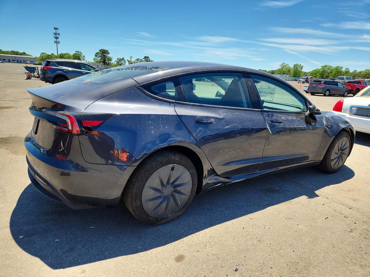 2025 Tesla Model 3 Gray vin: 5YJ3E1EA3SF134530