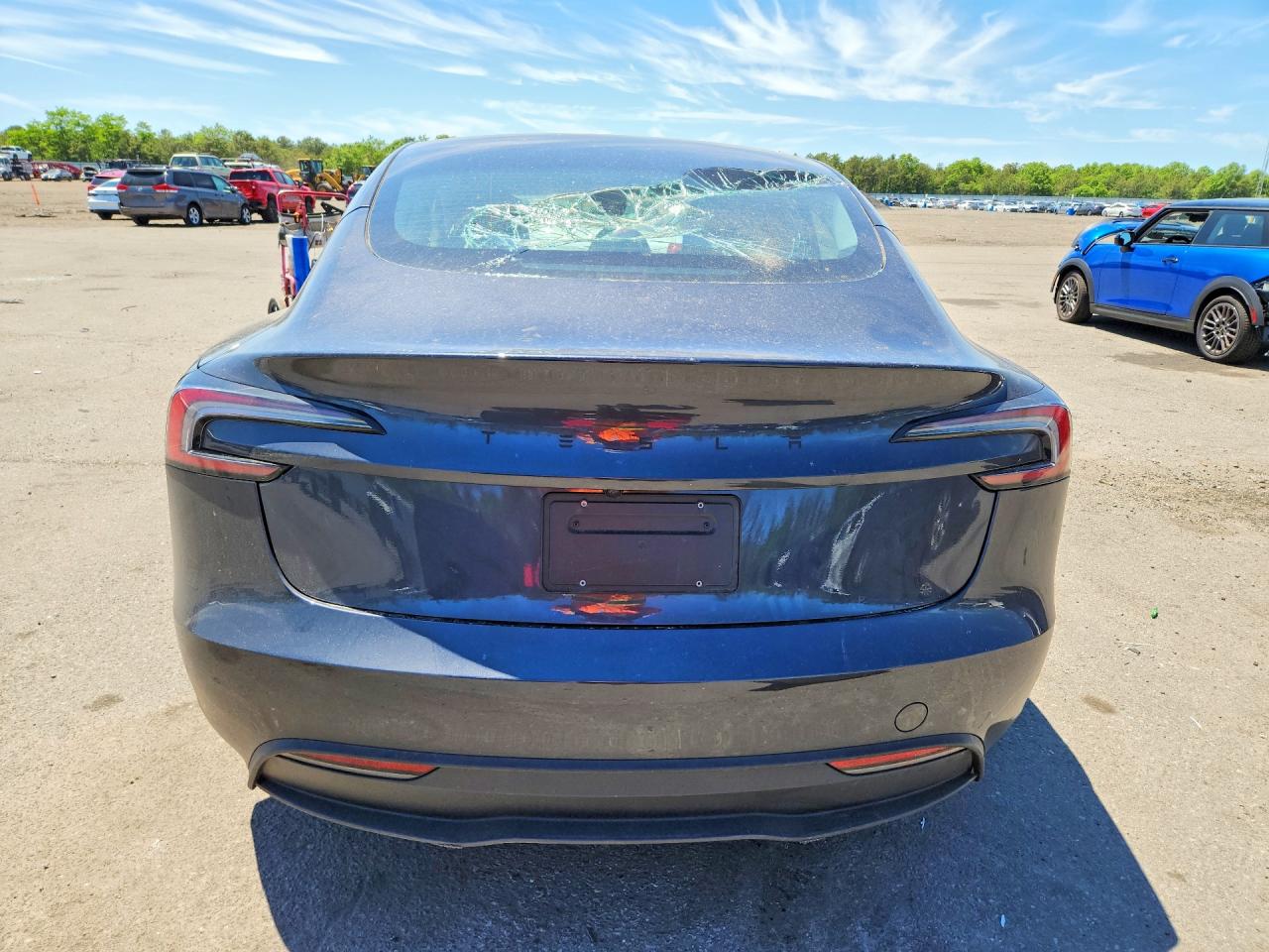 2025 Tesla Model 3 Gray vin: 5YJ3E1EA3SF134530