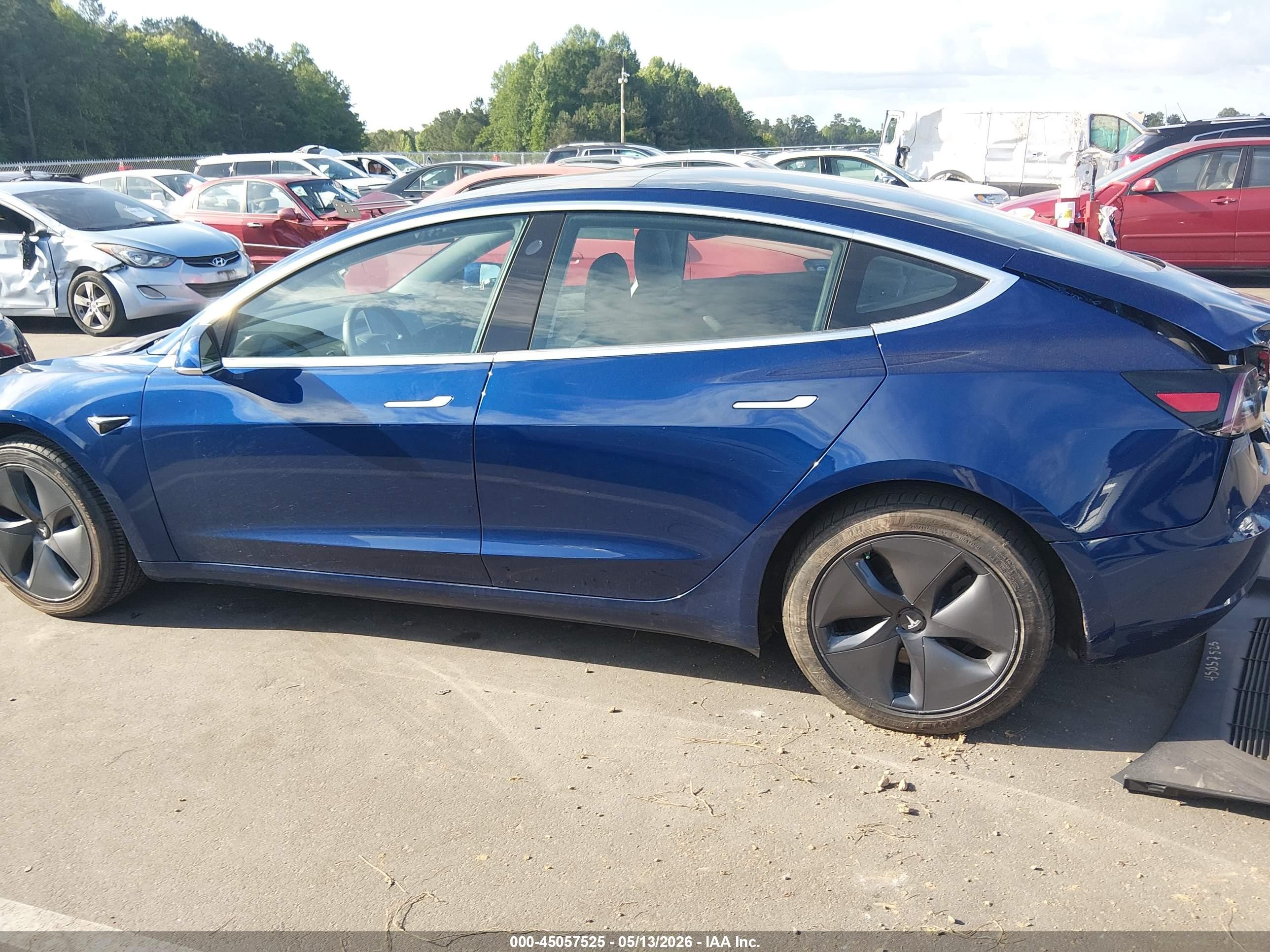 2019 Tesla Model 3 Long Range/mid Range/standard Range/standard Range Plus Синий vin: 5YJ3E1EA4KF436022