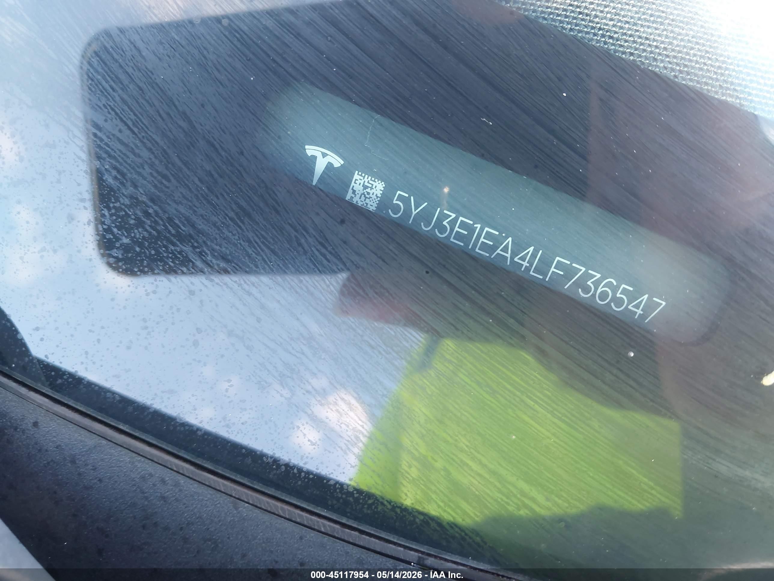 2020 Tesla Model 3 Standard Range Plus Rear-wheel Drive/standard Range Rear-wheel Drive Черный vin: 5YJ3E1EA4LF736547