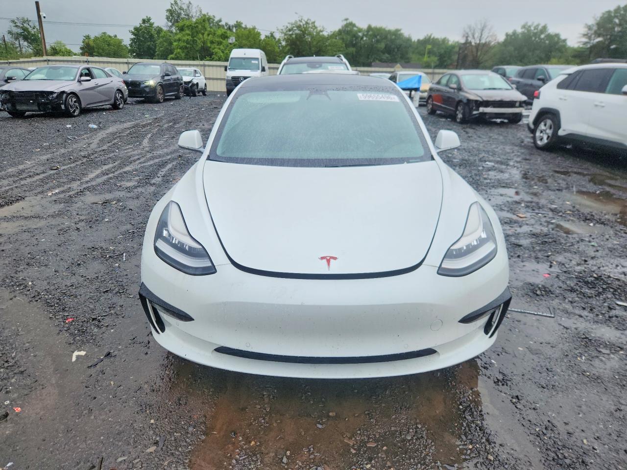 2020 Tesla Model 3 White vin: 5YJ3E1EA4LF792729