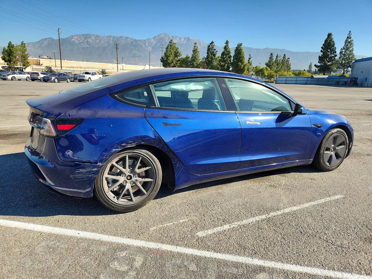2021 Tesla Model 3 Синий vin: 5YJ3E1EA5MF075242