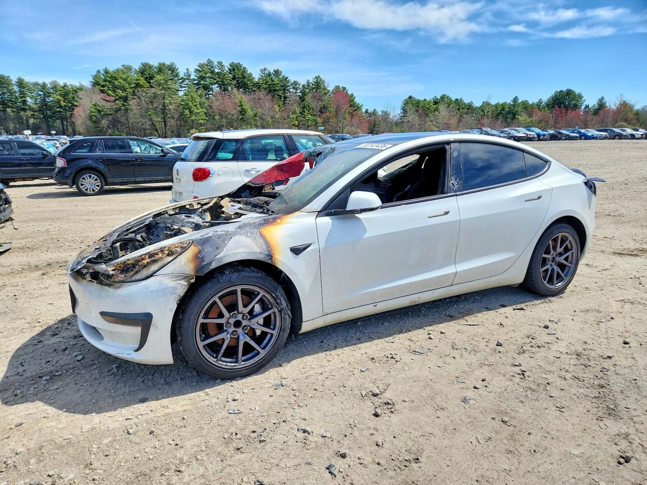2020 Tesla Model 3 White vin: 5YJ3E1EA7LF632943
