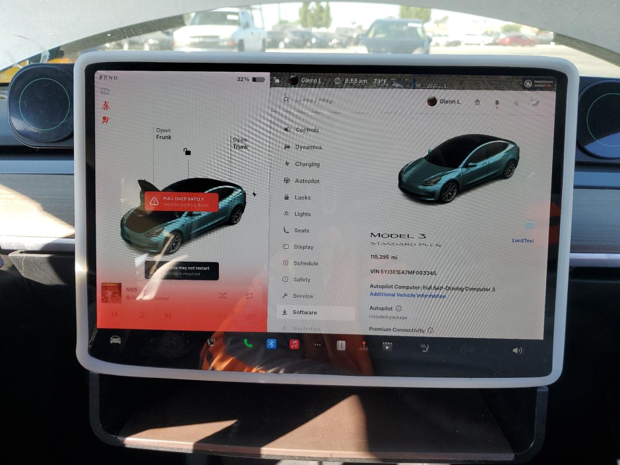 2021 Tesla Model 3 Угольный vin: 5YJ3E1EA7MF003345