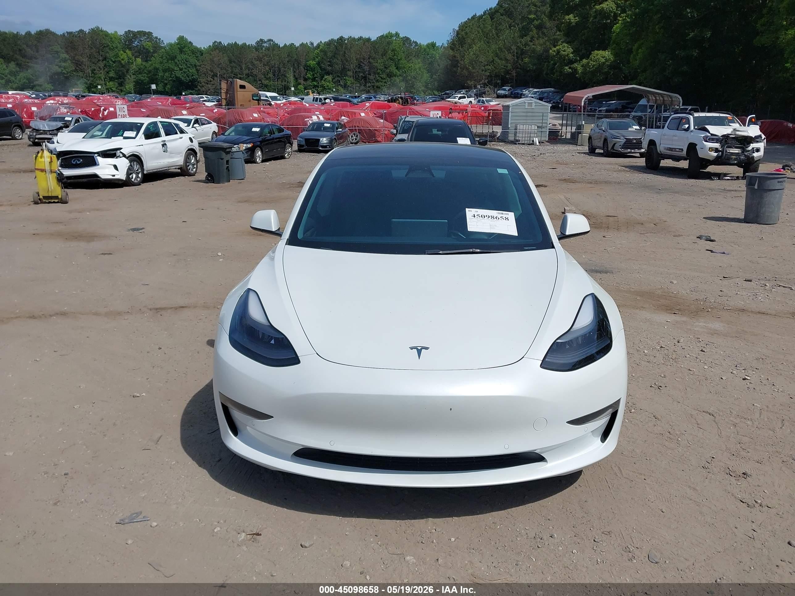 2022 Tesla Model 3 Rear-wheel Drive Белый vin: 5YJ3E1EA7NF331771