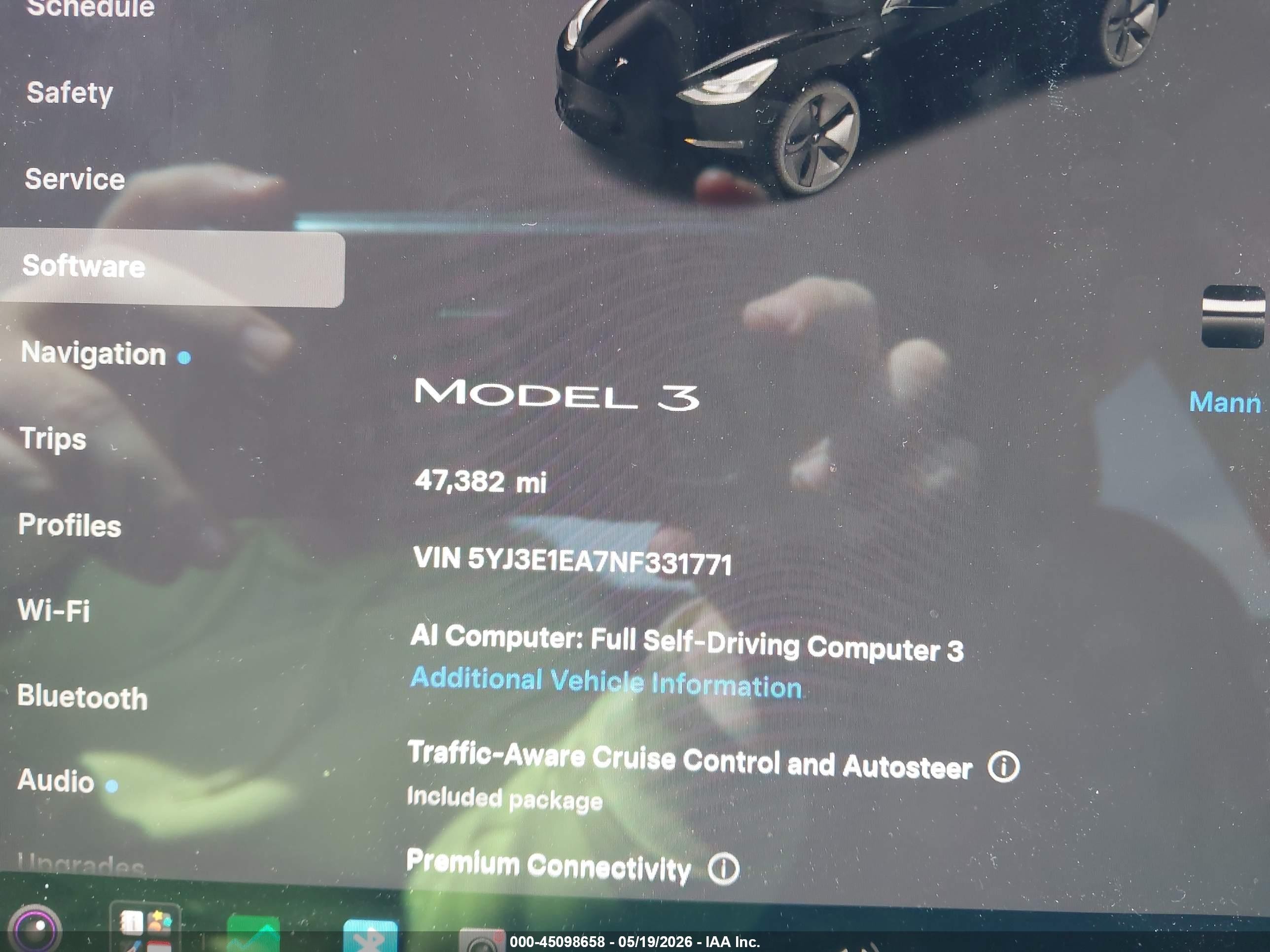 2022 Tesla Model 3 Rear-wheel Drive Белый vin: 5YJ3E1EA7NF331771