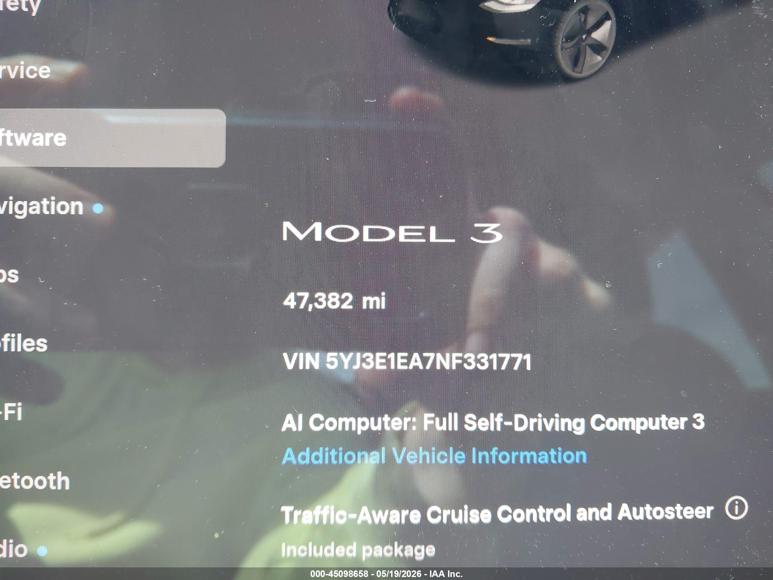 2022 Tesla Model 3 Rear-wheel Drive Белый vin: 5YJ3E1EA7NF331771