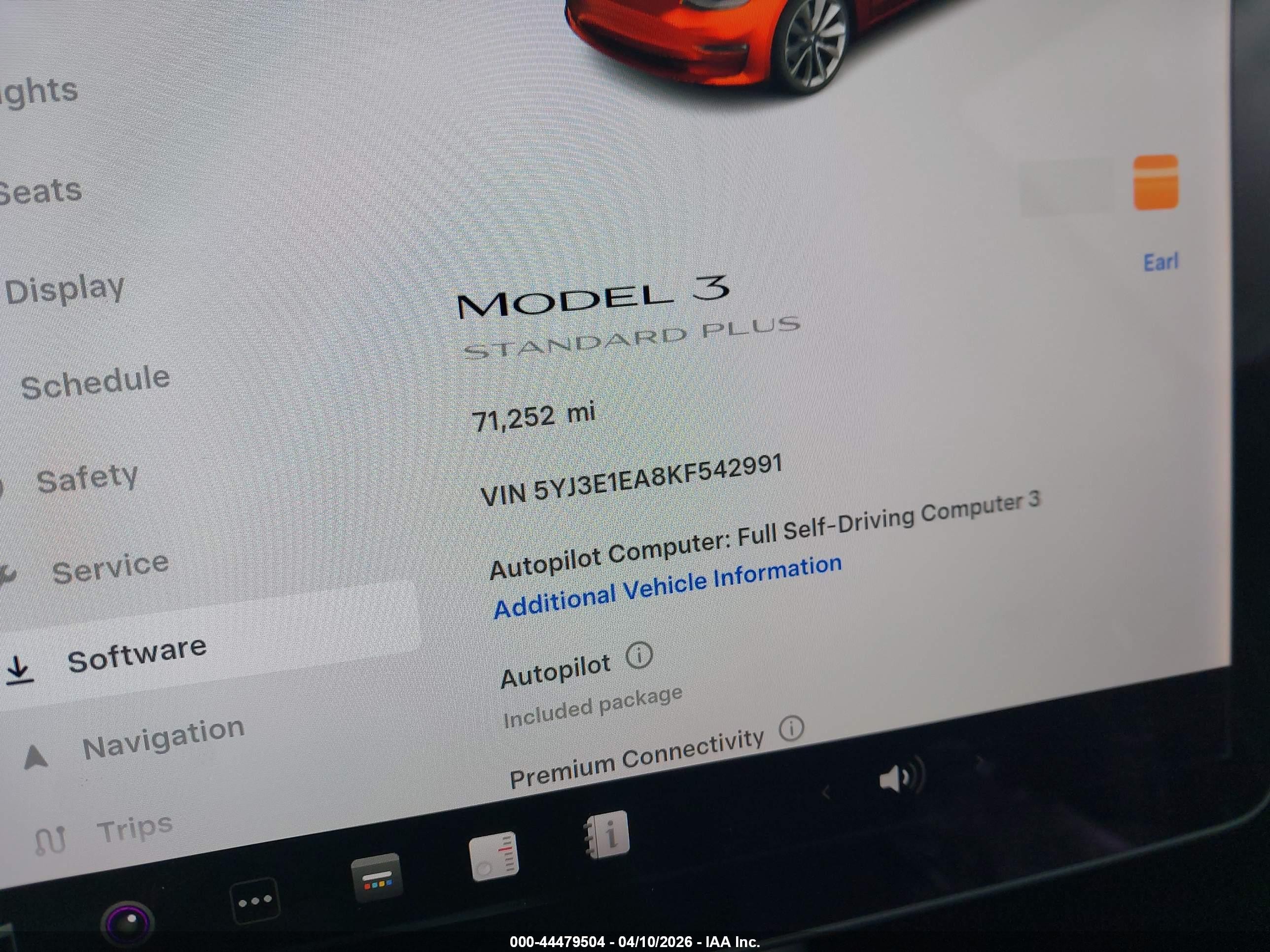 2019 Tesla Model 3 Long Range/mid Range/standard Range/standard Range Plus Gray vin: 5YJ3E1EA8KF542991