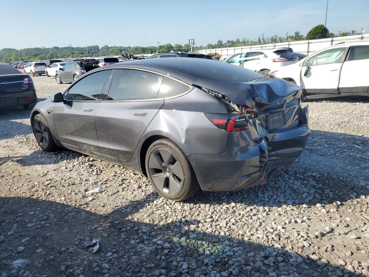 2021 Tesla Model 3 Угольный vin: 5YJ3E1EA8MF053266