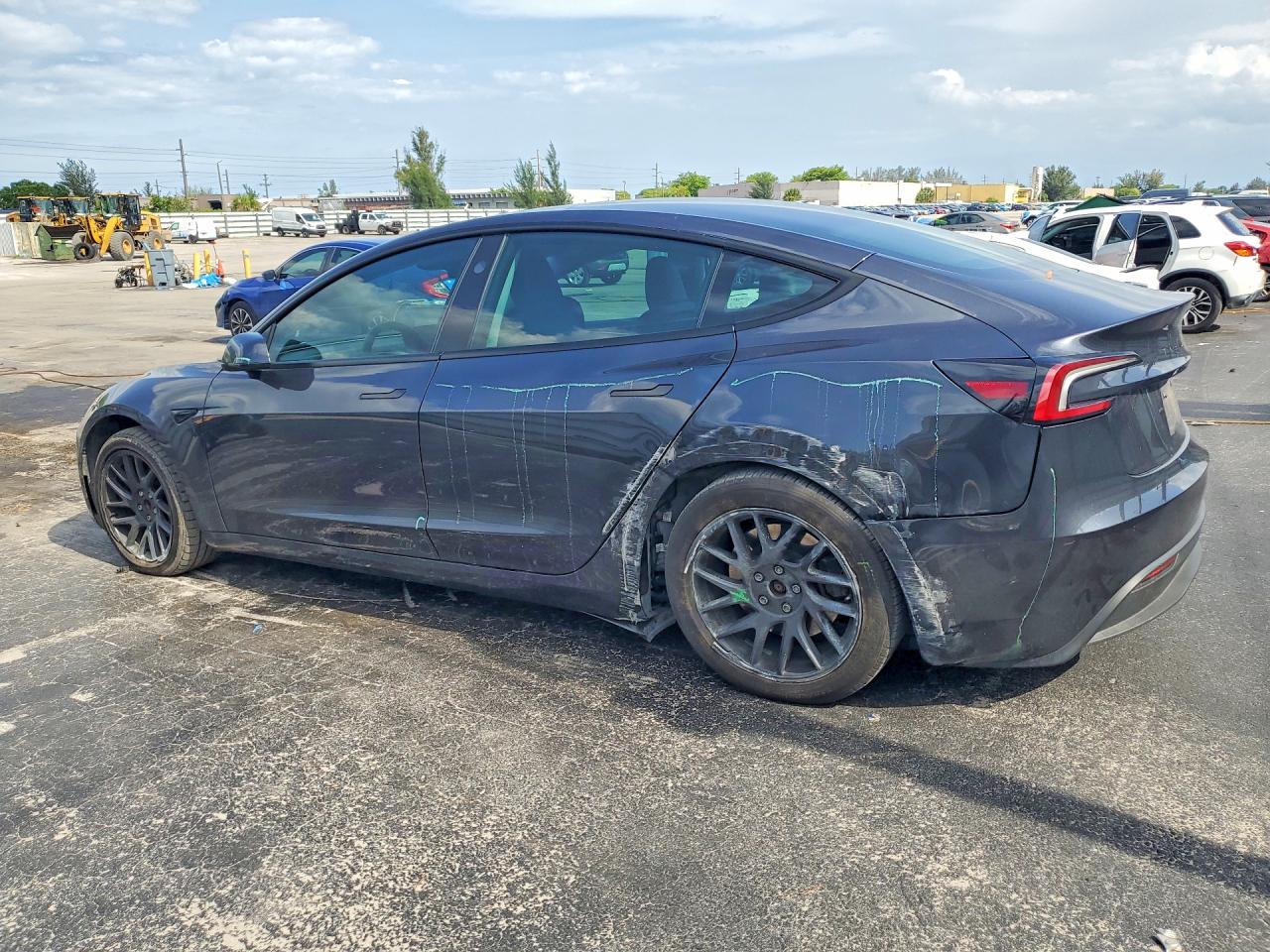 2024 Tesla Model 3 Gray vin: 5YJ3E1EA8RF855694