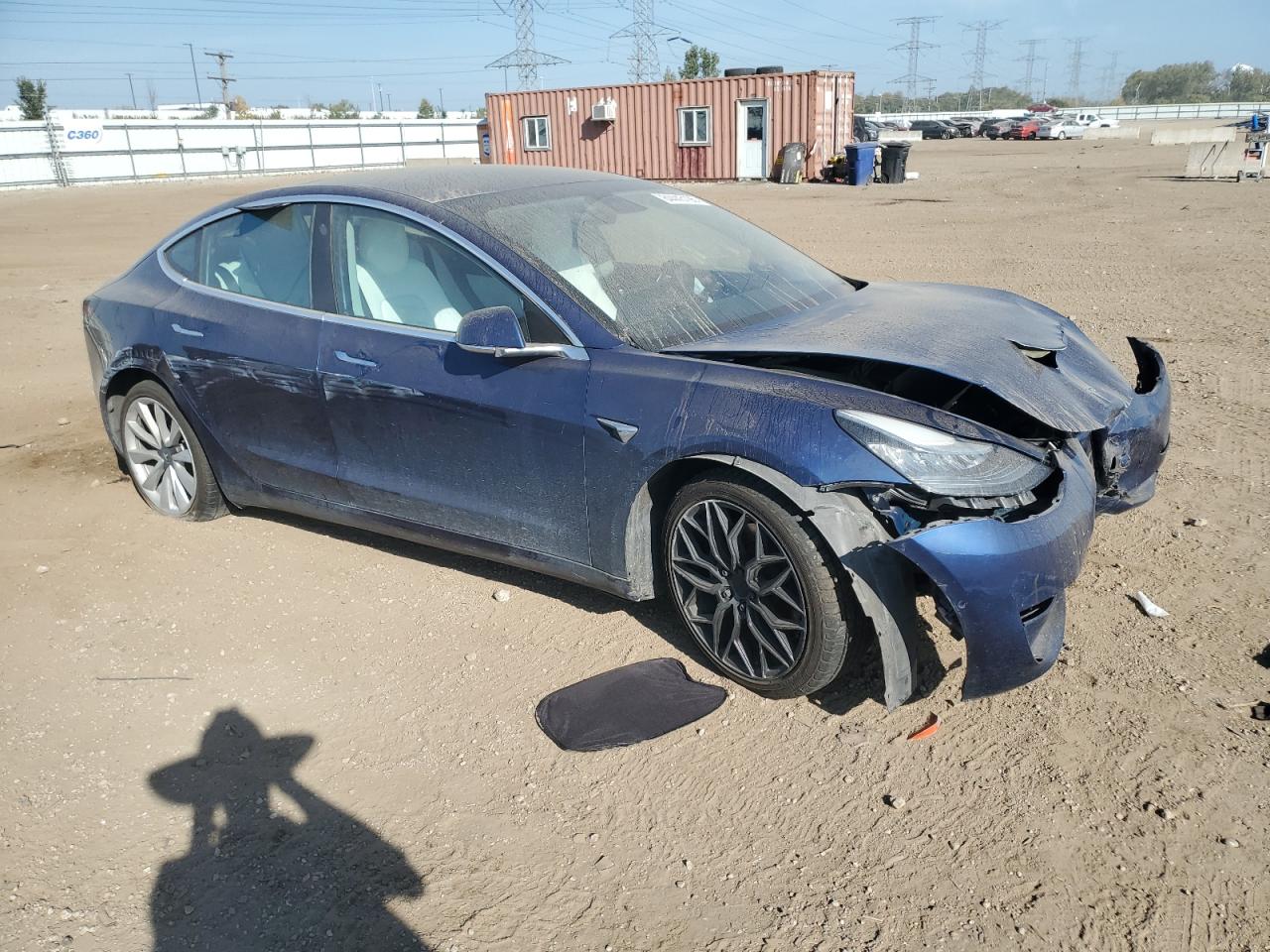 2019 Tesla Model 3 Blue vin: 5YJ3E1EA9KF327216