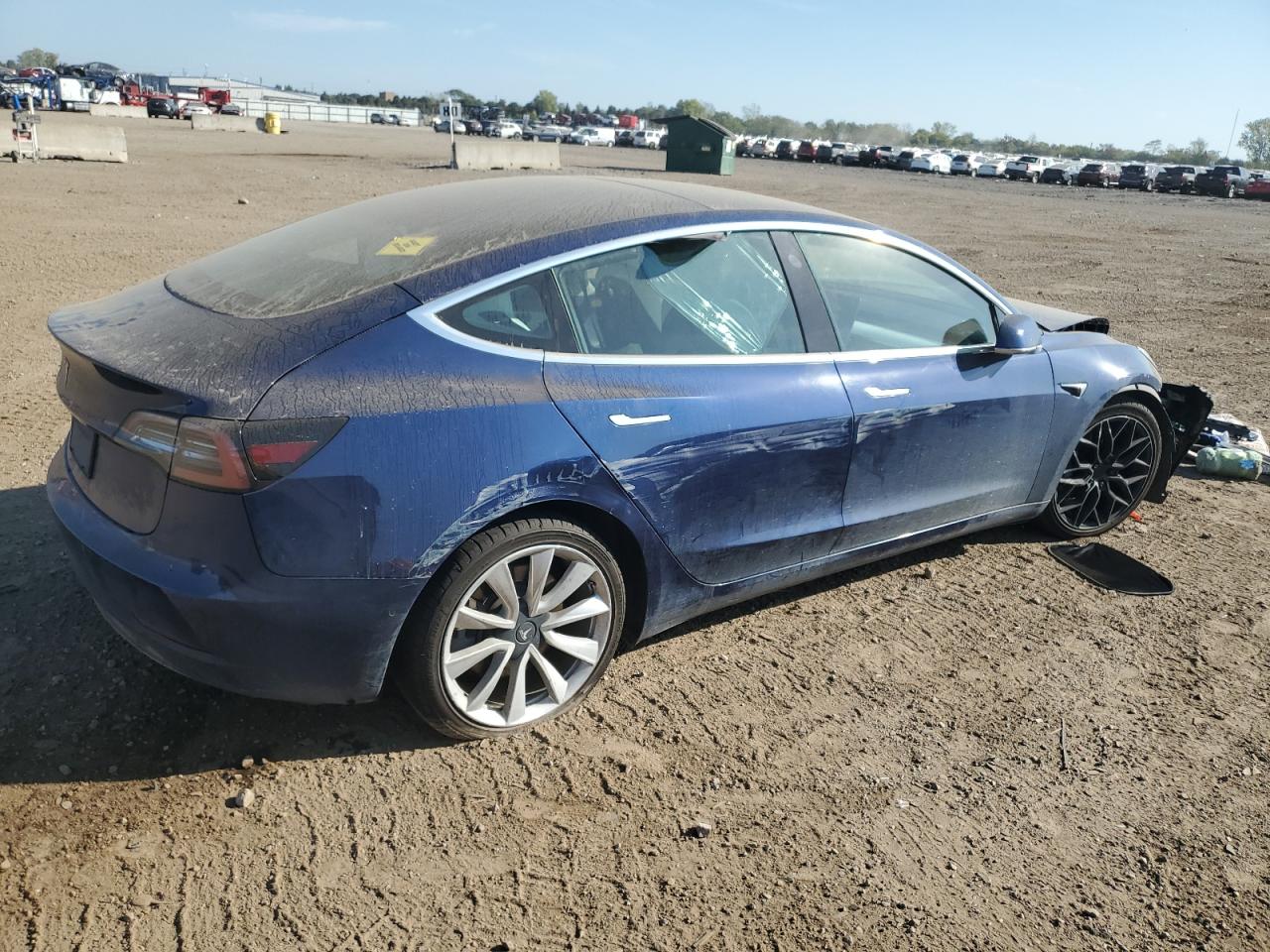 2019 Tesla Model 3 Blue vin: 5YJ3E1EA9KF327216