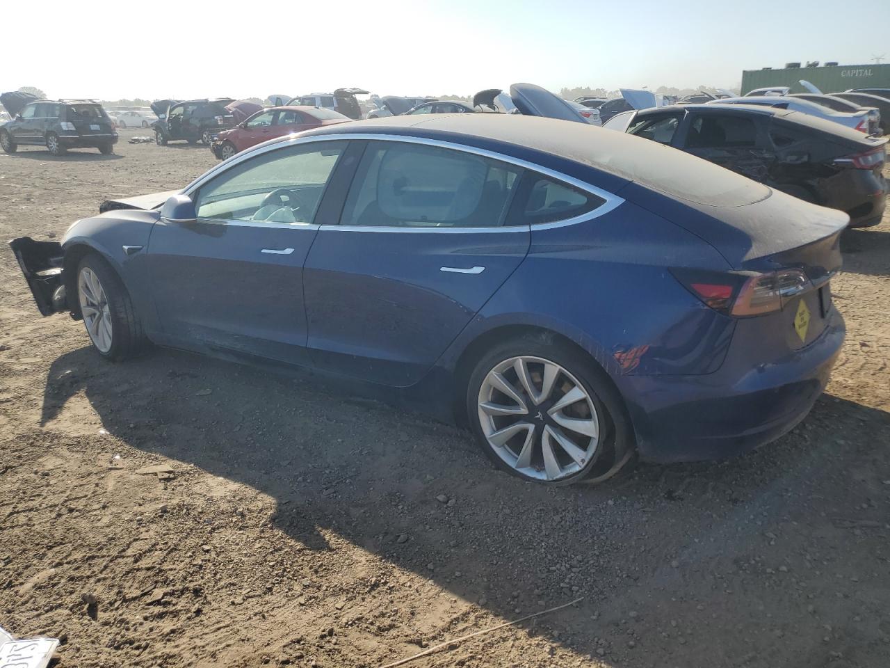 2019 Tesla Model 3 Blue vin: 5YJ3E1EA9KF327216