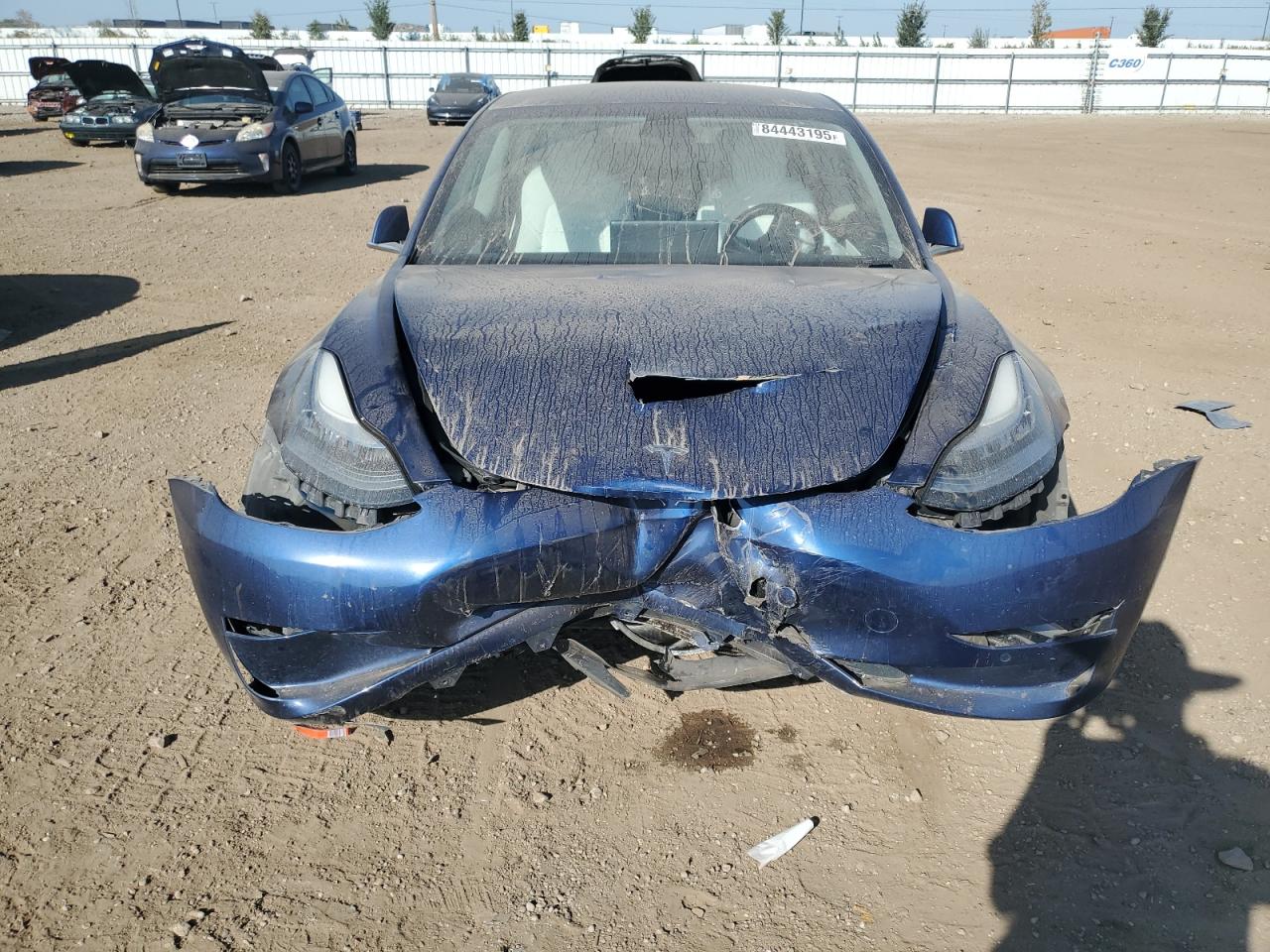 2019 Tesla Model 3 Blue vin: 5YJ3E1EA9KF327216