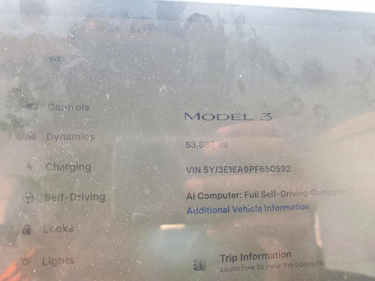 2023 Tesla Model 3 Blue vin: 5YJ3E1EA9PF650592