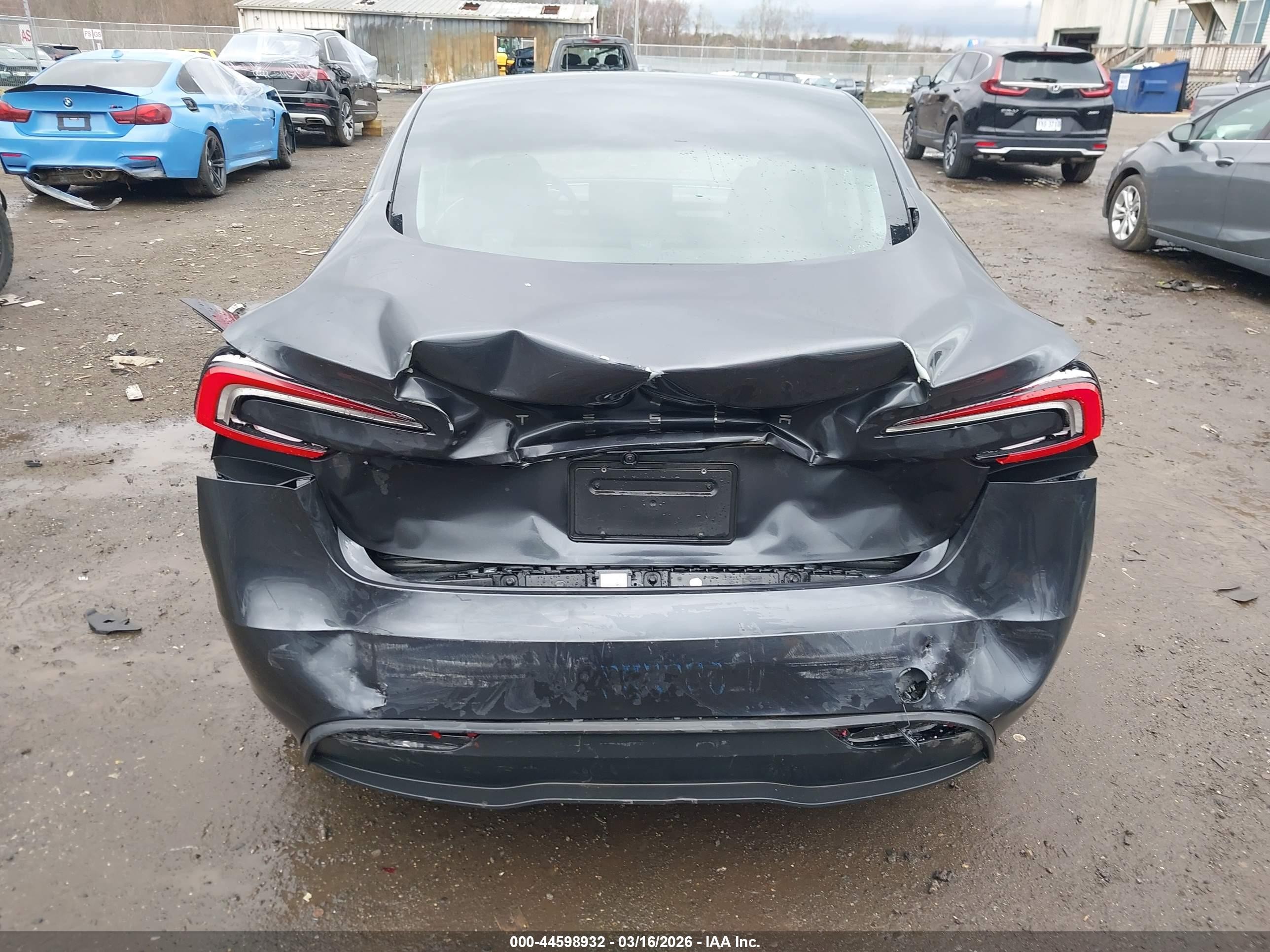 2025 Tesla Model 3 Long Range Rear-wheel Drive/standard Rear-wheel Drive Серый vin: 5YJ3E1EA9SF969936