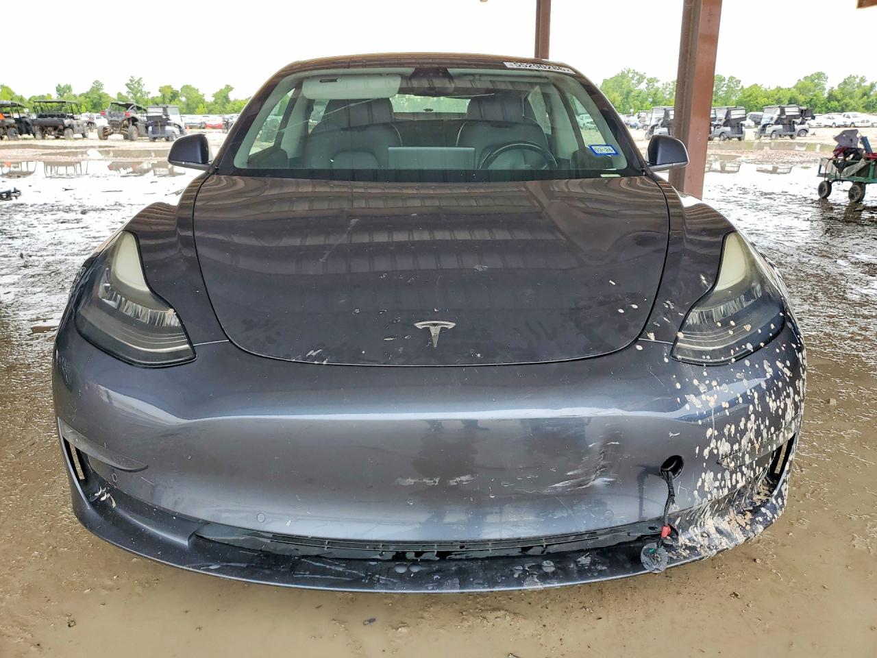 2018 Tesla Model 3 Gray vin: 5YJ3E1EAXJF009474